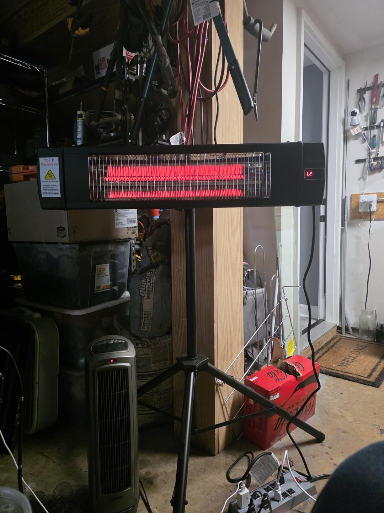 DR. INFRARED HEATER Portable Infrared Indoor and Outdoor Space Heater for Patio, Garage, Commercial & Residential With Remote Control, Without Thermostat, Black customer photo 2