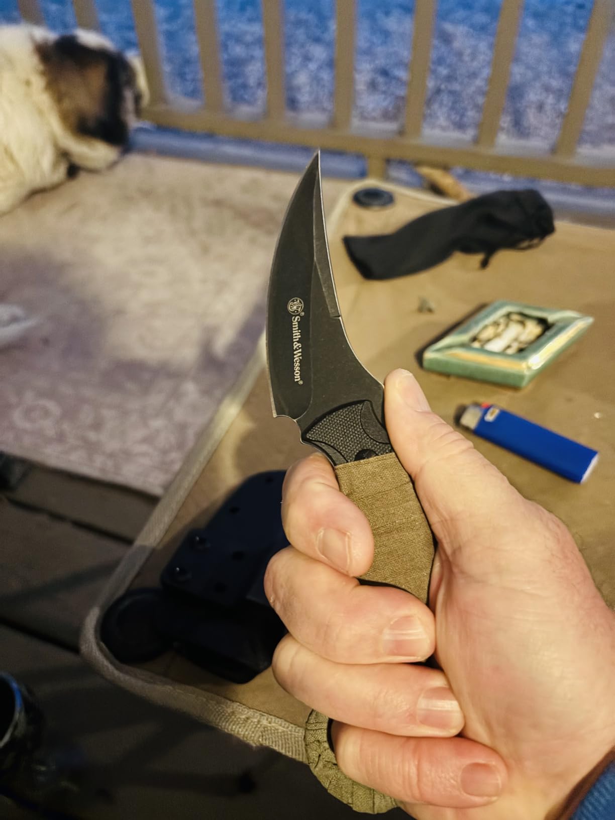 Smith & Wesson SW995 8.5in High Carbon S.S. Full Tang Karambit Knife with a 3.75in Clip Point Blade and Nylon Handle customer photo 1