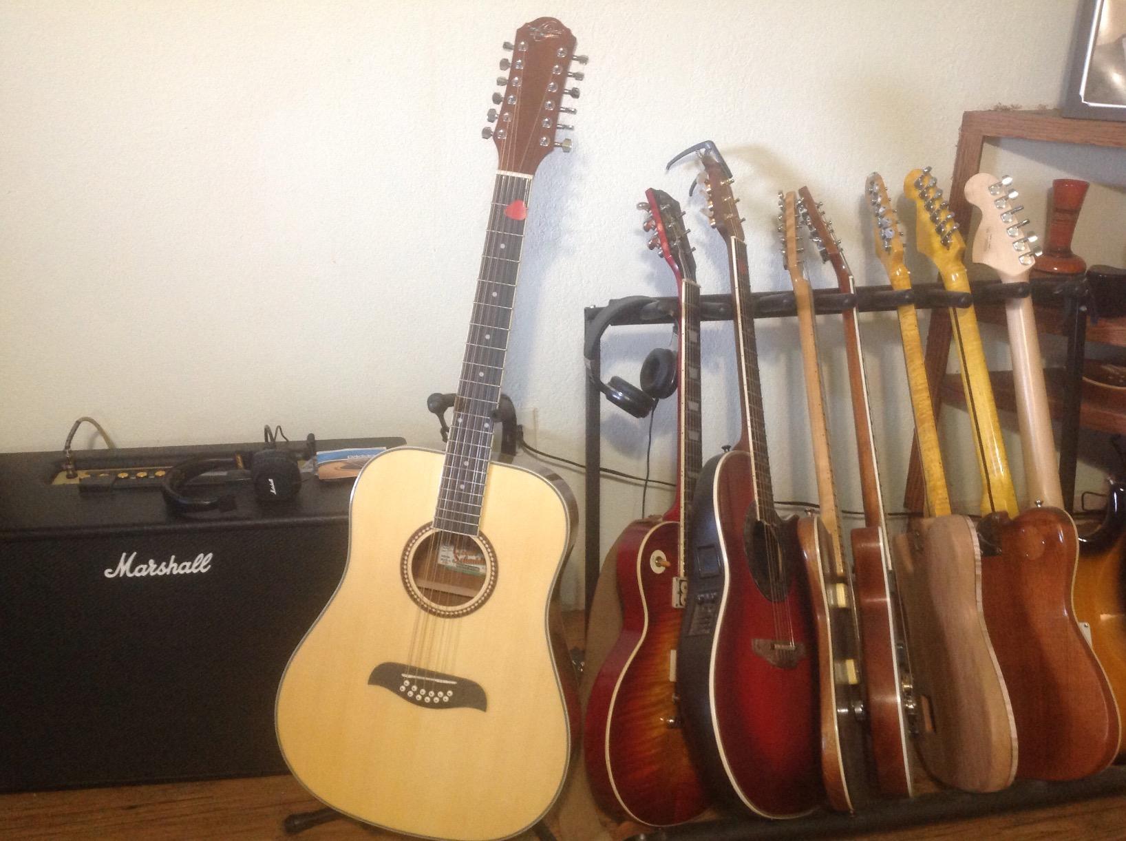Oscar Schmidt OD312-A Dreadnought (12 String) Acoustic Guitar, Natural Spruce customer photo 1
