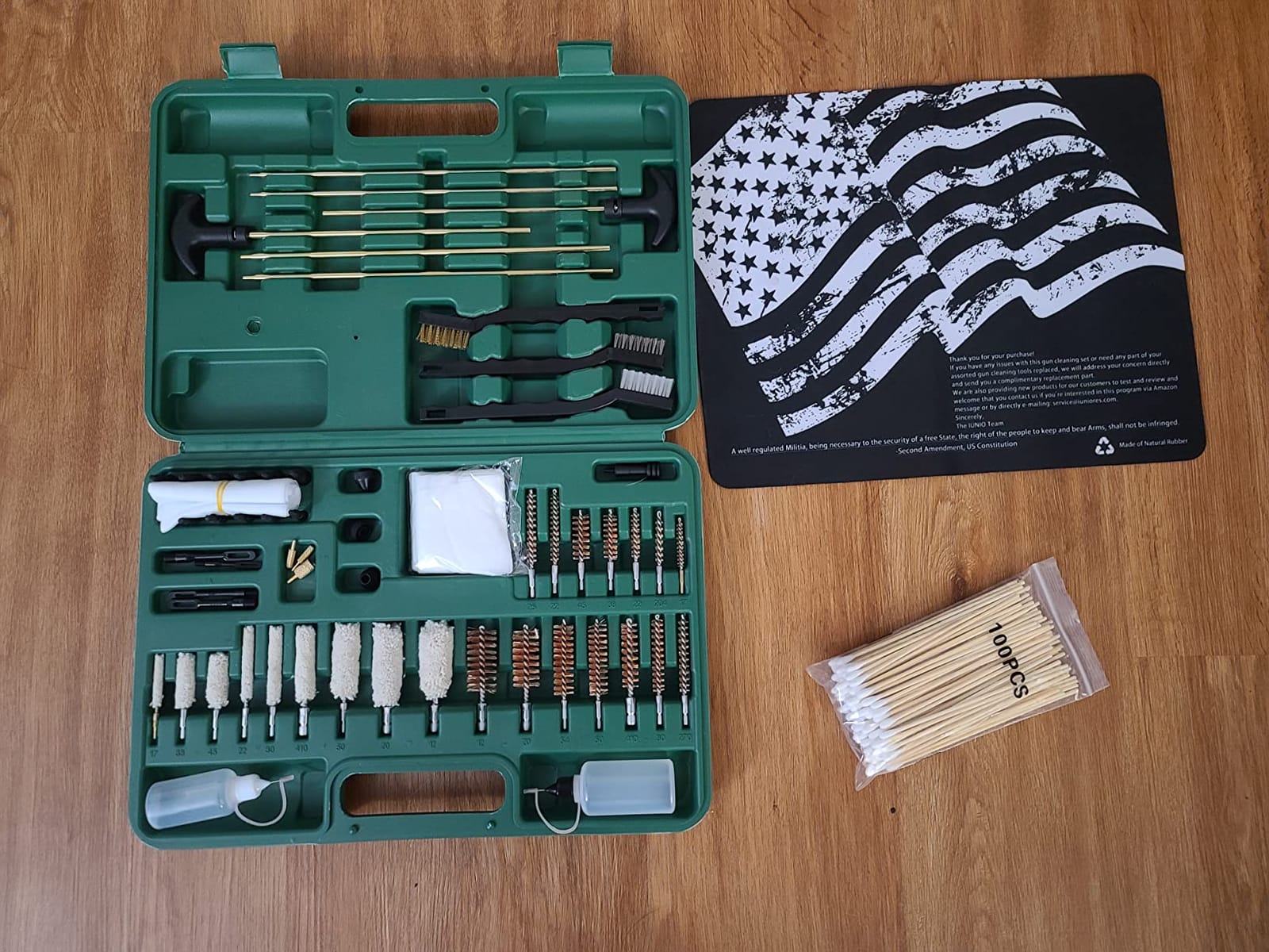 iunio Gun Cleaning Kit, Universal Gun Cleaning Kit for All Caliber Shotgun Pistol Rifle customer photo 1