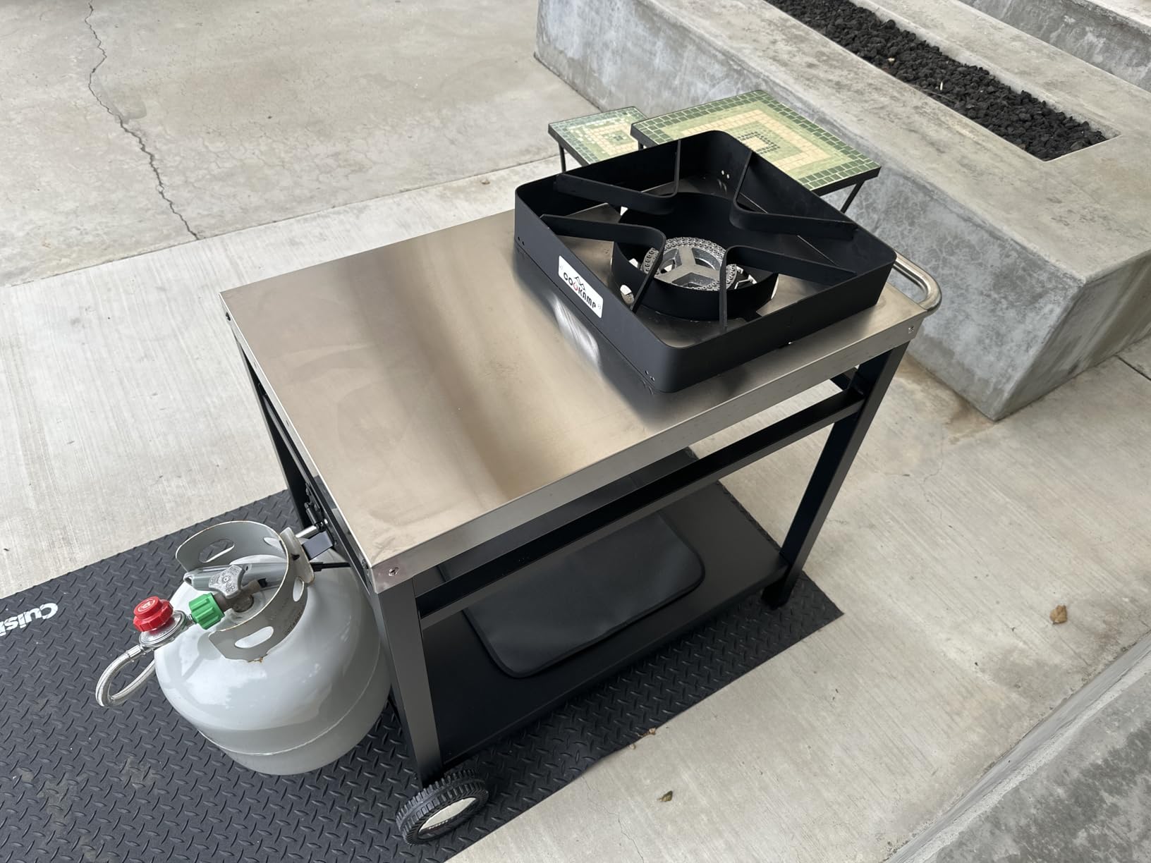 COOKAMP High Pressure Gas Cooker Outdoor Propane Burner with 0-20 PSI Adjustable Regulator and Steel Braided Hose (STEEL-SA1100) customer photo 1
