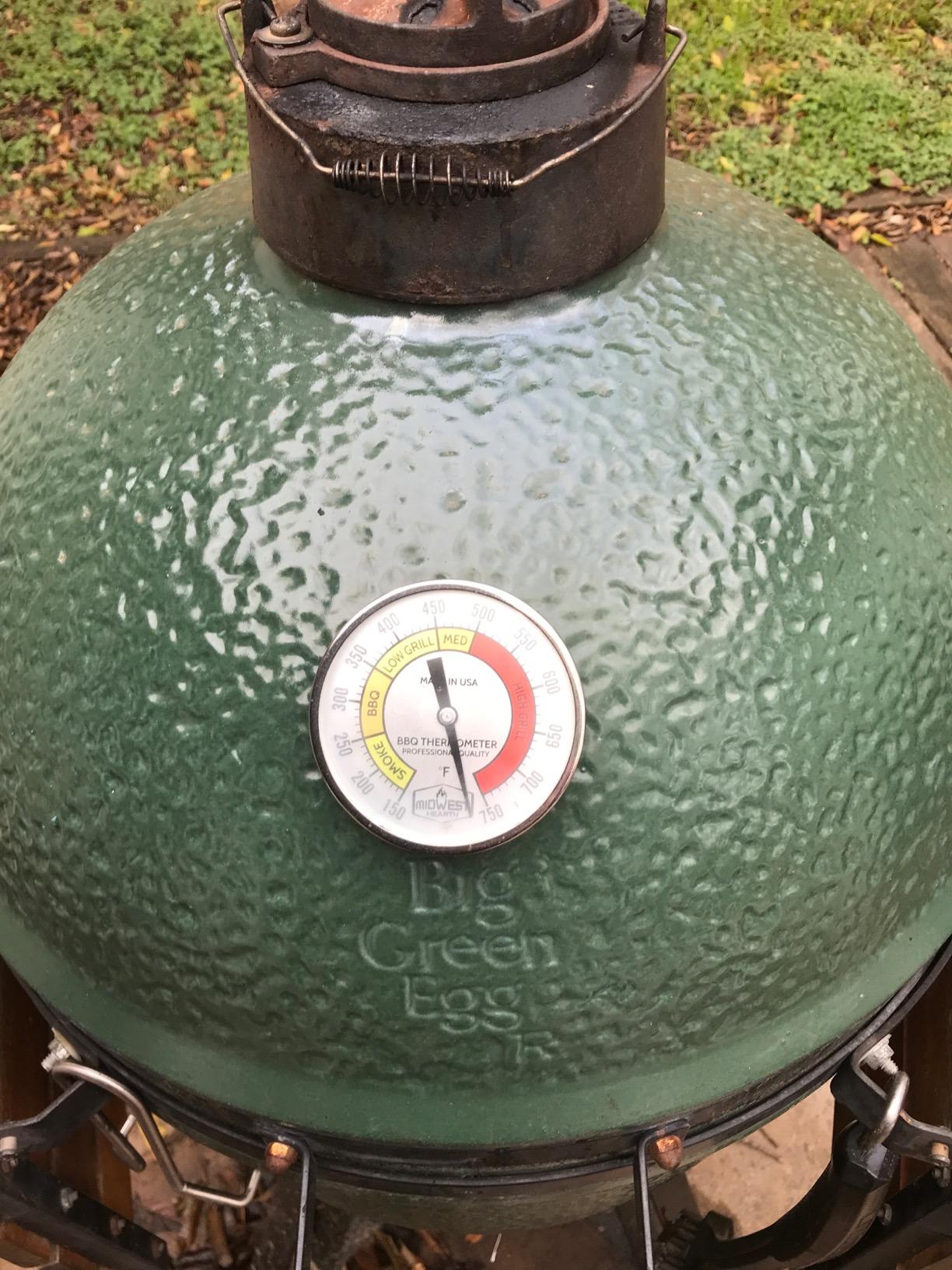 Midwest Hearth Kamado Thermometer - Replacement Lid Thermometer for Big Green Egg, Kamado Joe & Ceramic Grills | 3