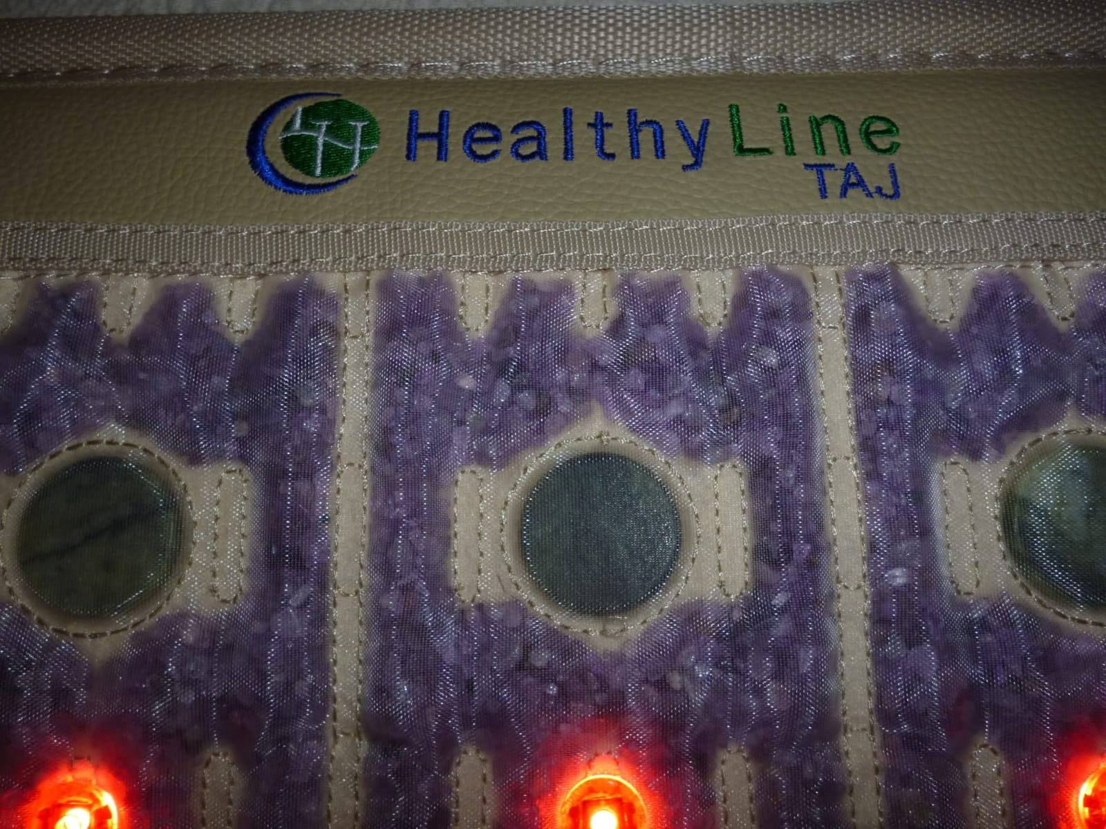 HealthyLine TAJ Far Infrared Heating Mat, Full Body, 72 x 24 | Full-body coverage, 3 natural gemstones, 27 lb weighted design, Adjustable heat customer photo 2