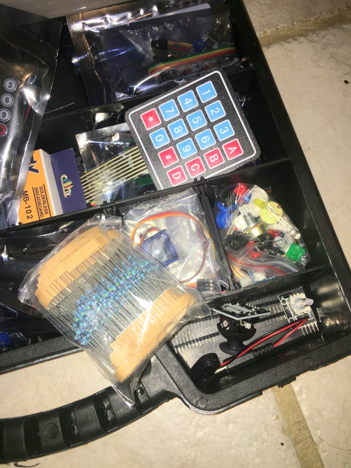 GAR Monster Starter Kit for Arduino - Robotics & IoT Development | Comprehensive 5-Board Set: Uno R3, Mega 2560, Nano V3, ESP32 WiFi+BT, ESP8266 NodeMCU | 25 Sensors, Tutorials & Organizer Toolbox customer photo 1