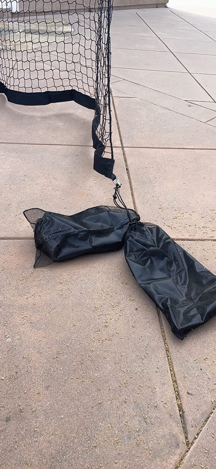 Hathaway Rebounder Basketball Return System for Shooting Practice - Heavy-Duty Polyester Net, Fade-Resistant Outdoor Design, Refillable Anchor Weights for 48-60 Inch Basketball Hoop - Black Finish customer photo 2