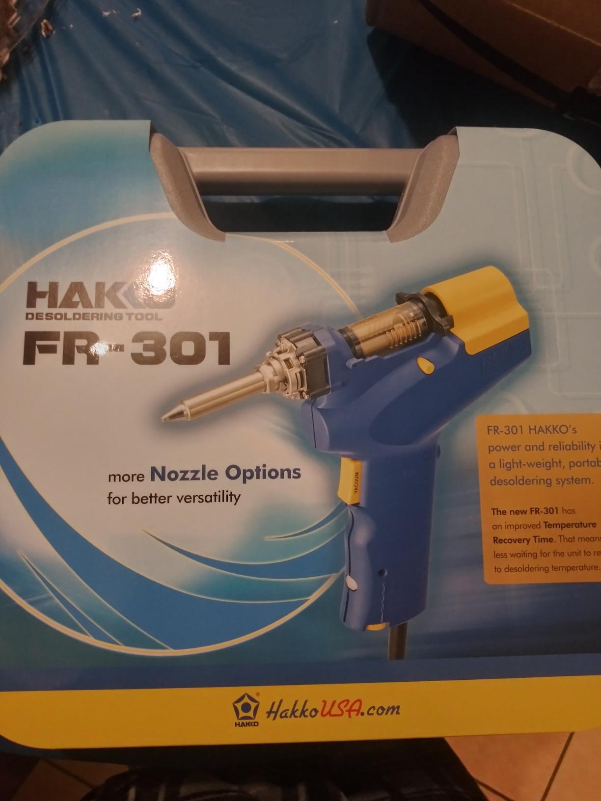 Hakko FR301-03/P Portable Desoldering Tool with Precise Temperature Control °F /°C customer photo 1