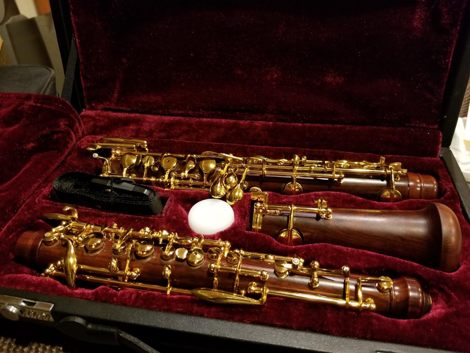 Yinfente Professional Oboe Gold Plated Rosewood C Key Left F Resonance Semi-Automatic Woodwind Instrument With Oboe Accessories customer photo 2