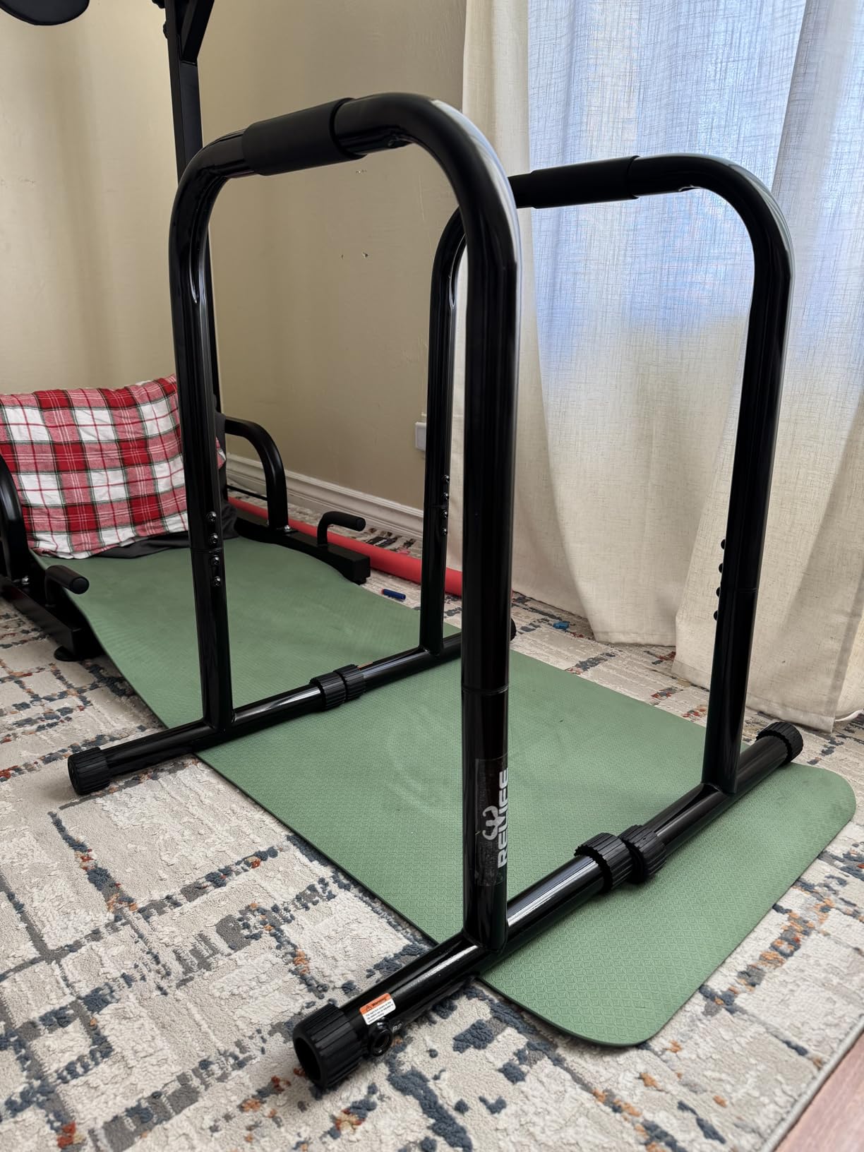 RELIFE REBUILD YOUR LIFE Dip Station Functional Heavy Duty Dip Stands Fitness Workout Dip bar Station Stabilizer Parallette Push Up Stand customer photo 2