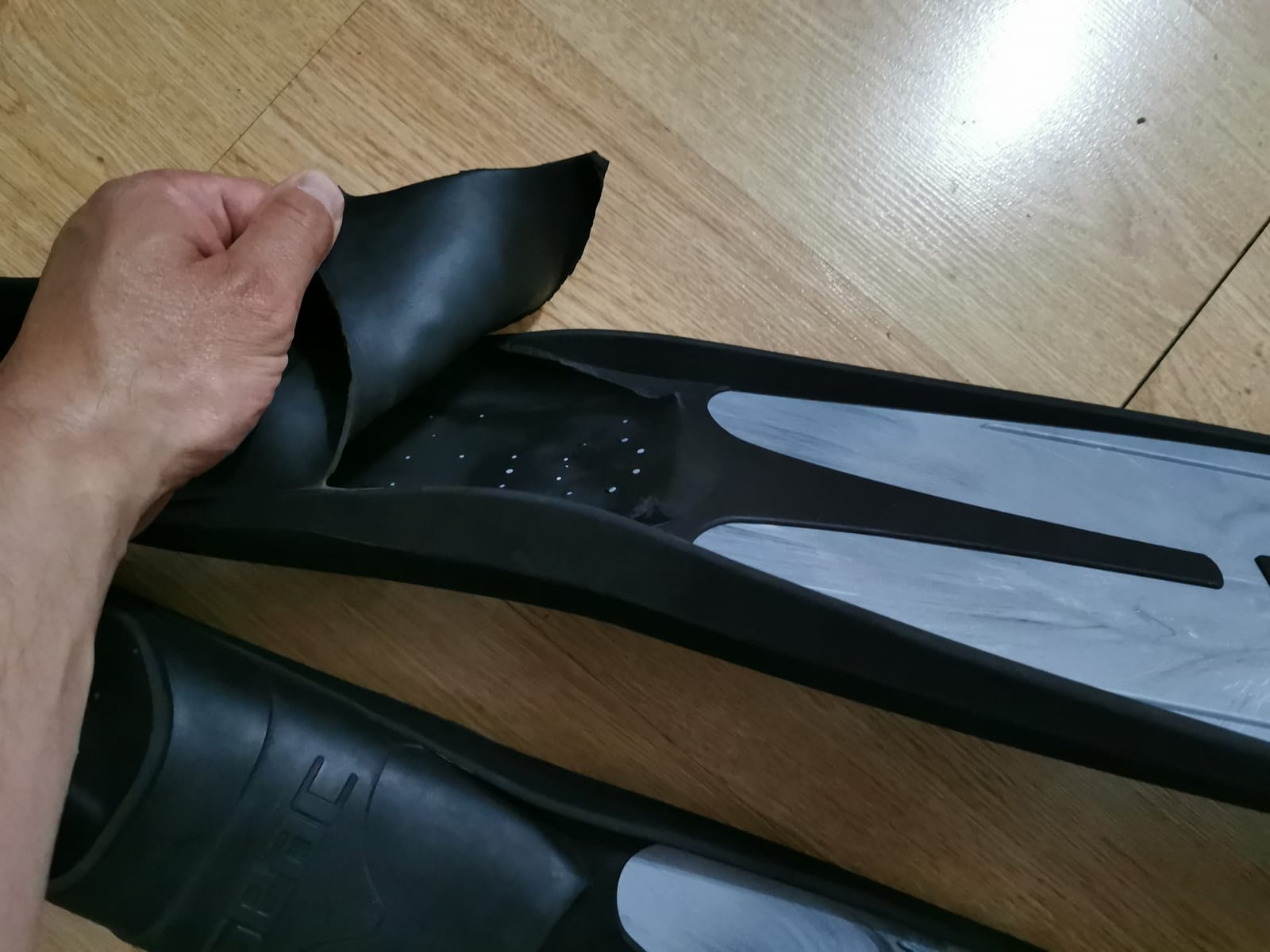 Seac Shout, Long Fins for Scuba Diving, Spearfishing and Freediving, Made in Italy customer photo 2