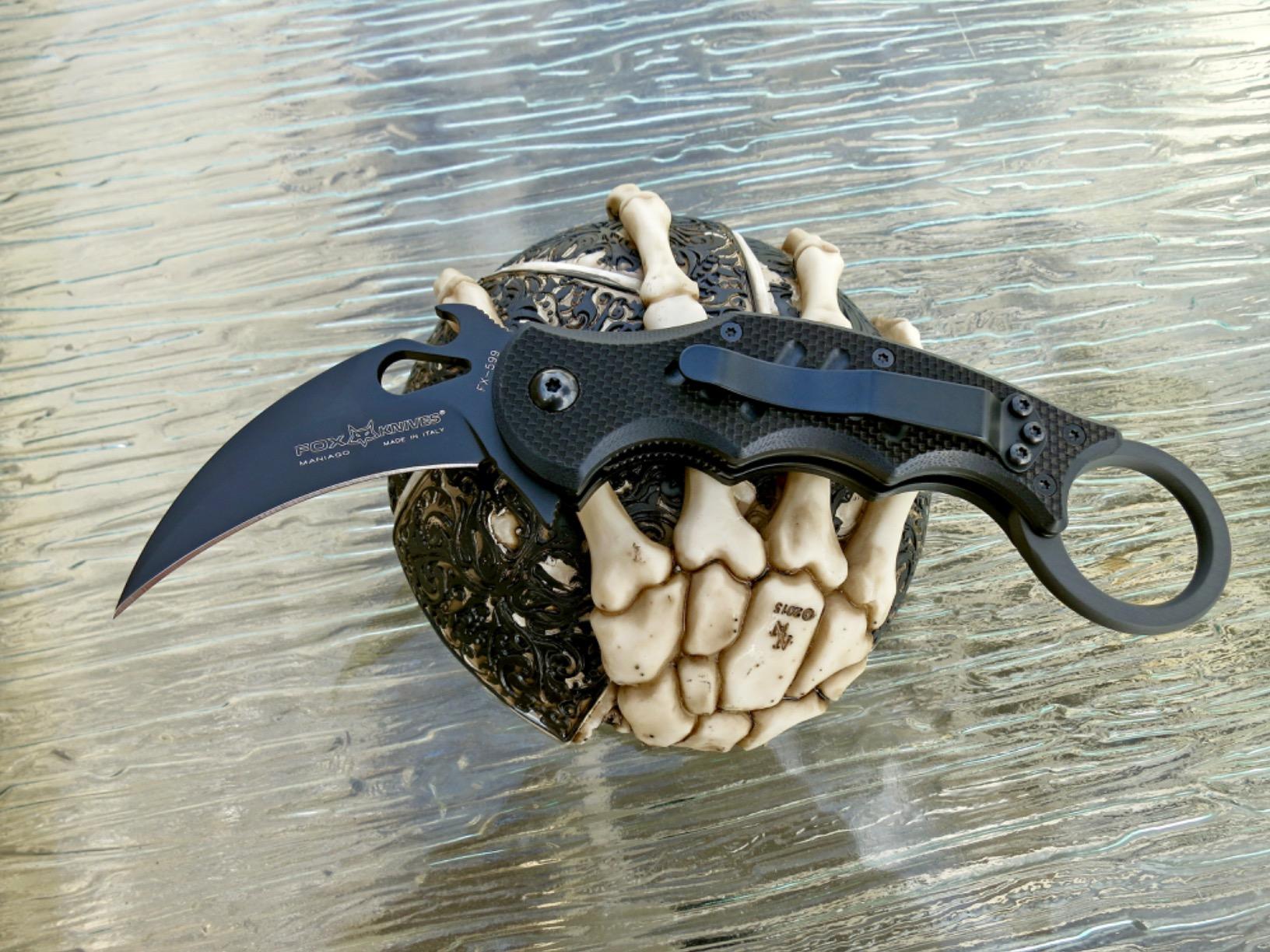 Fox Knives FX-599 G10 Black Emerson Wave Folding Karambit, N690Co Stainless Steel Blade customer photo 1