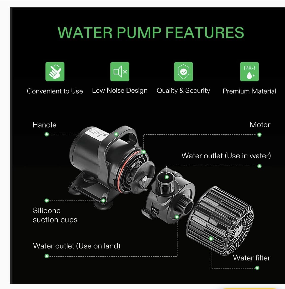 VIVOSUN 2700GPH Sub Water Pump for Pond Waterfall, Statuary, Hydroponics customer photo 1