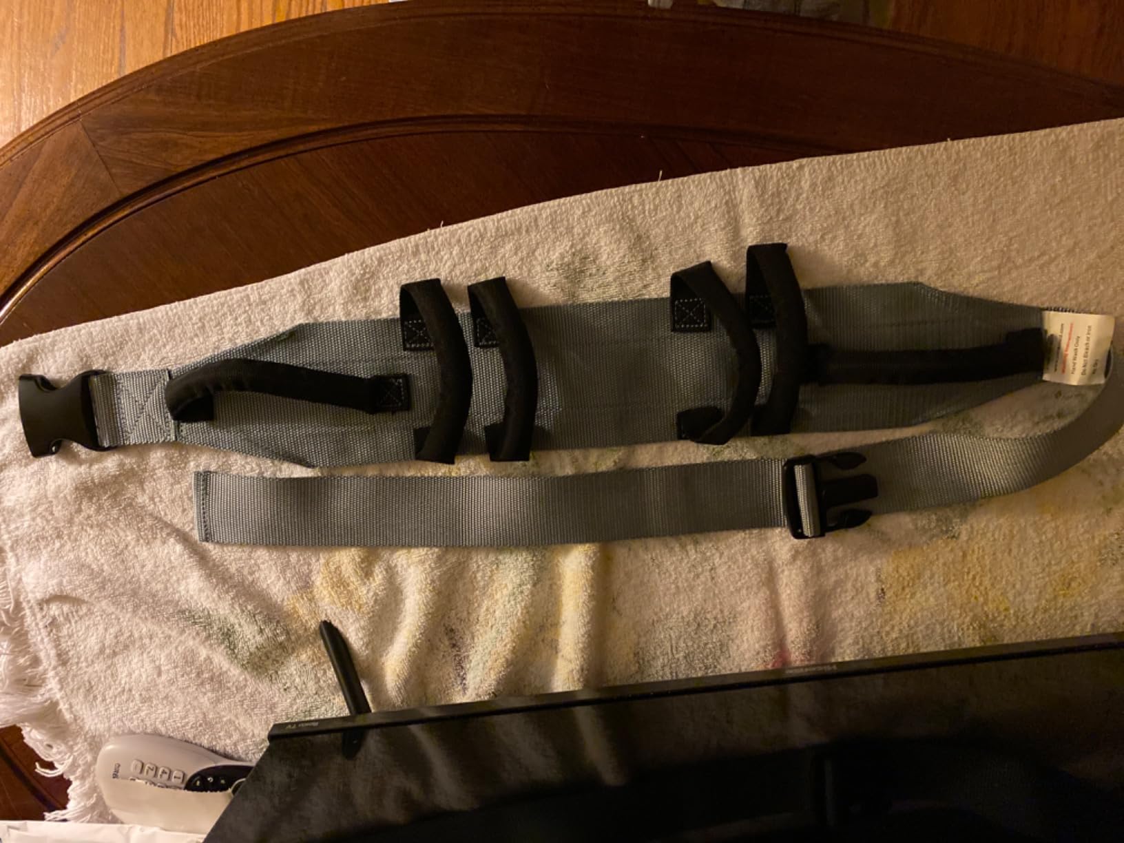 Patient Aid Gait Belt with Handles, Transfer & Lift Aid for Elderly & Therapy | Padded Handles for Secure Grip | Quick-Release Buckle | Transfer & Lift Assist for Elderly, PT & Rehab | Anti-Slip customer photo 1