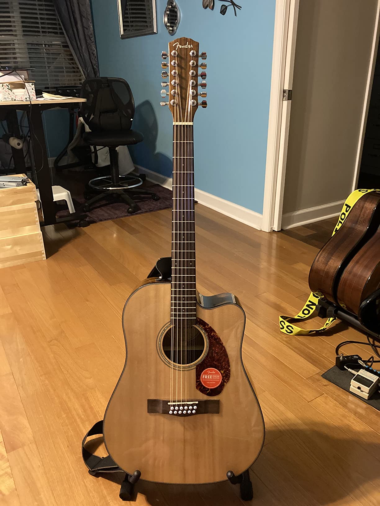 Fender CD-140SCE 12-String Dreadnought Cutaway Acoustic Electric Guitar with Case customer photo 2