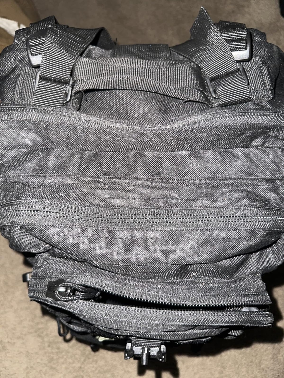 Hannibal Tactical MOLLE Assault Backpack, Tactical Backpack Military Army Camping Rucksack, 3-Day Pack Trip w/USA Flag Patch, D-Rings, Black customer photo 1