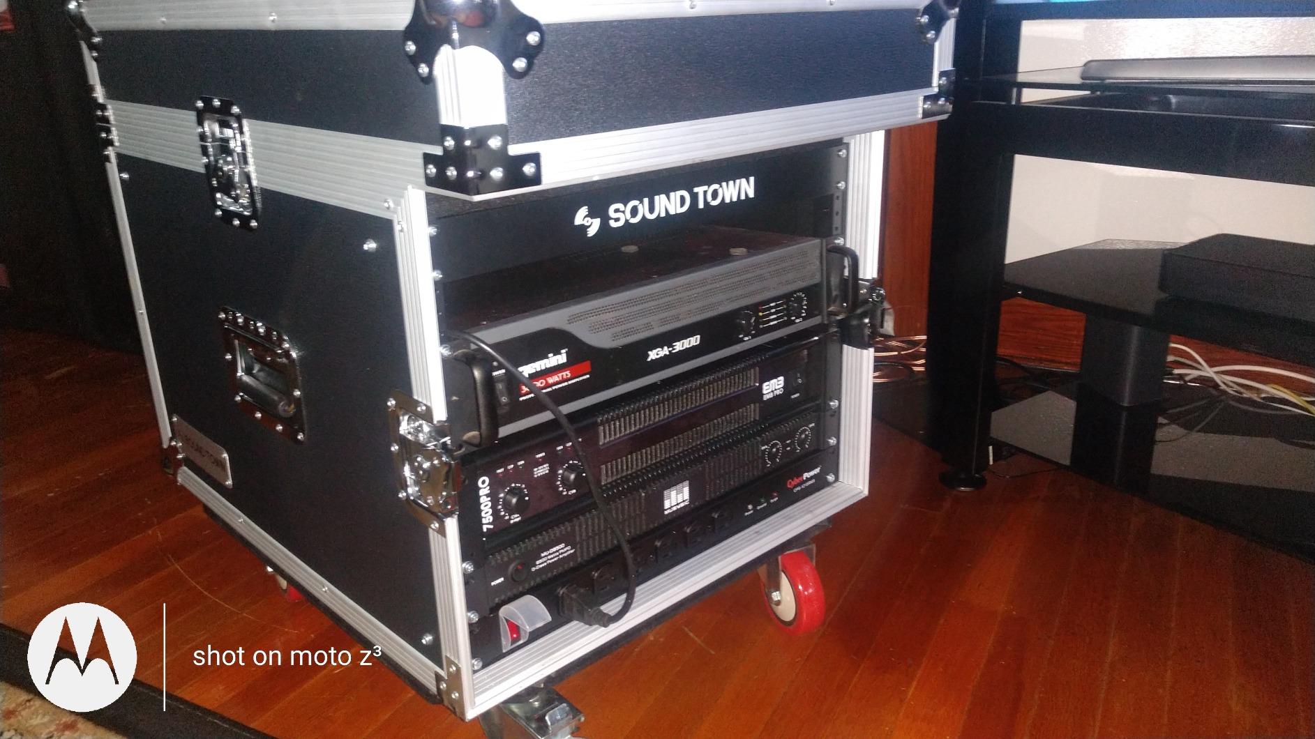Sound Town 4U PA DJ Pro Audio Rack/Road ATA Case with 11U Slant Mixer Top, 20.2' Rackable Depth, 4 Space Size - Pro Tour Grade (STMR-4U) customer photo 1