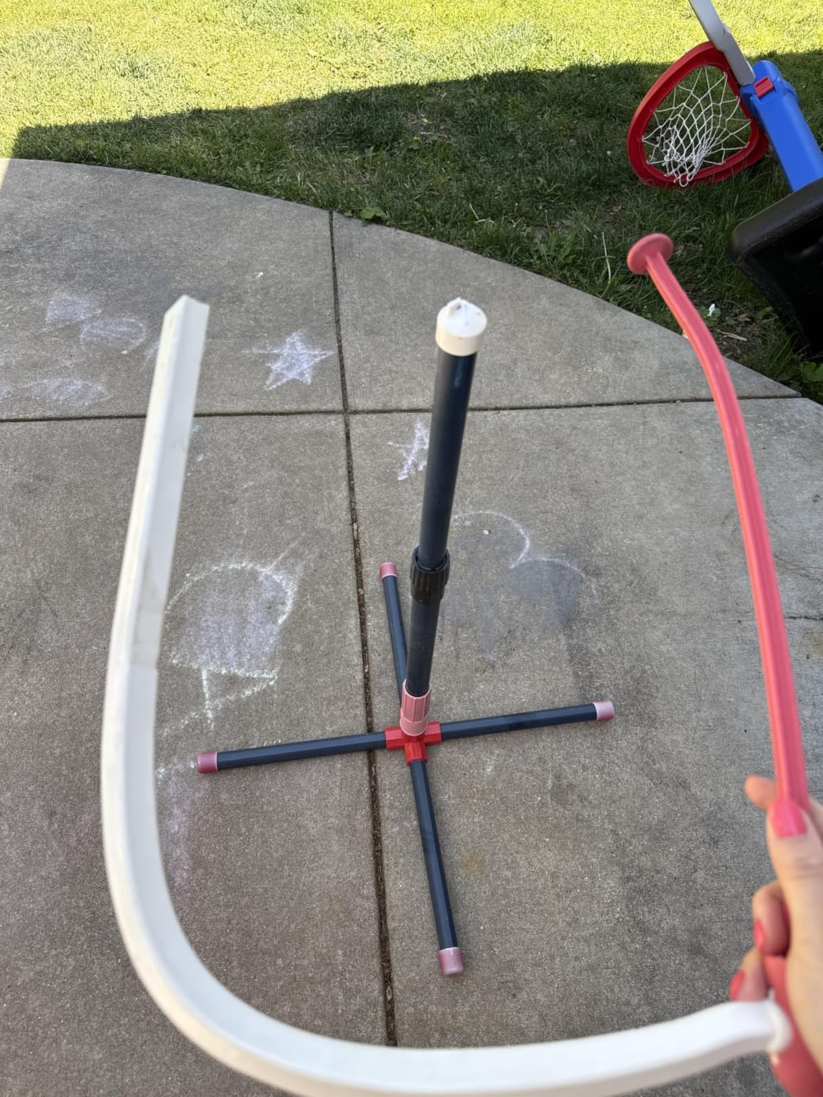 Franklin Sports Grow-with-Me Kids Baseball Batting Tee + Stand Set for Youth + Toddlers - Youth Baseball, Softball + Teeball Hitting Tee Set for Boys + Girls customer photo 2