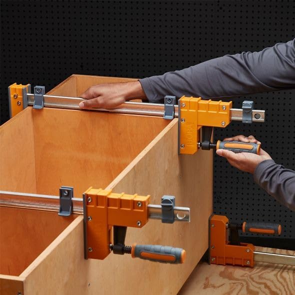 Bora 4 Pack Parallel Clamps for Woodworking - Two 24 Inch and Two 31 Inch Parallel Wood Clamps Heavy Duty Bar Clamp for Wood Working with 1100 Lbs of Clamping Force Each customer photo 2