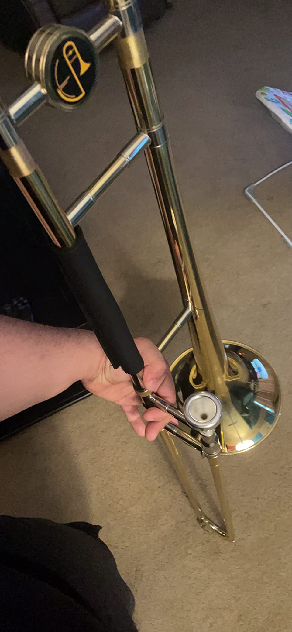Eastar Bb Tenor Slide Trombone Beginner Student, Golden Brass Kit, ETB-330 customer photo 2