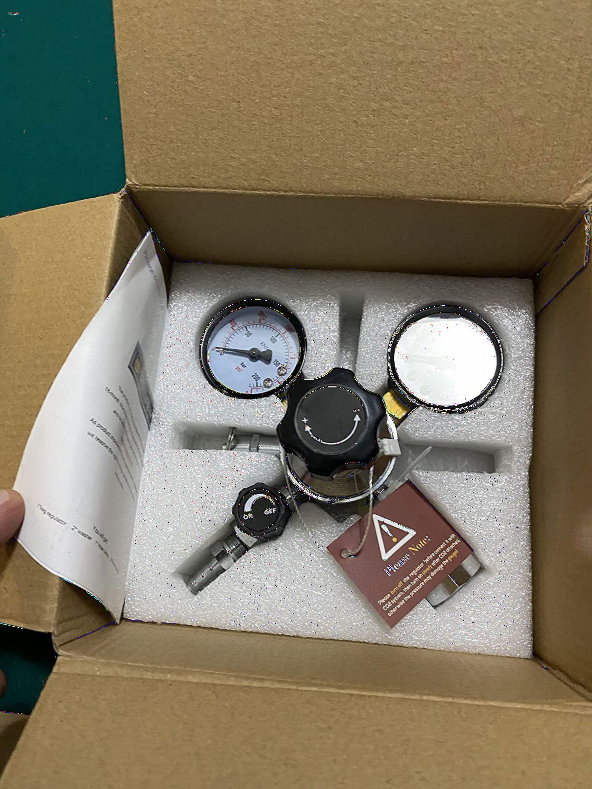 MRbrew 0-60PSI CGA-320 Keg CO2 Regulator with 5/16