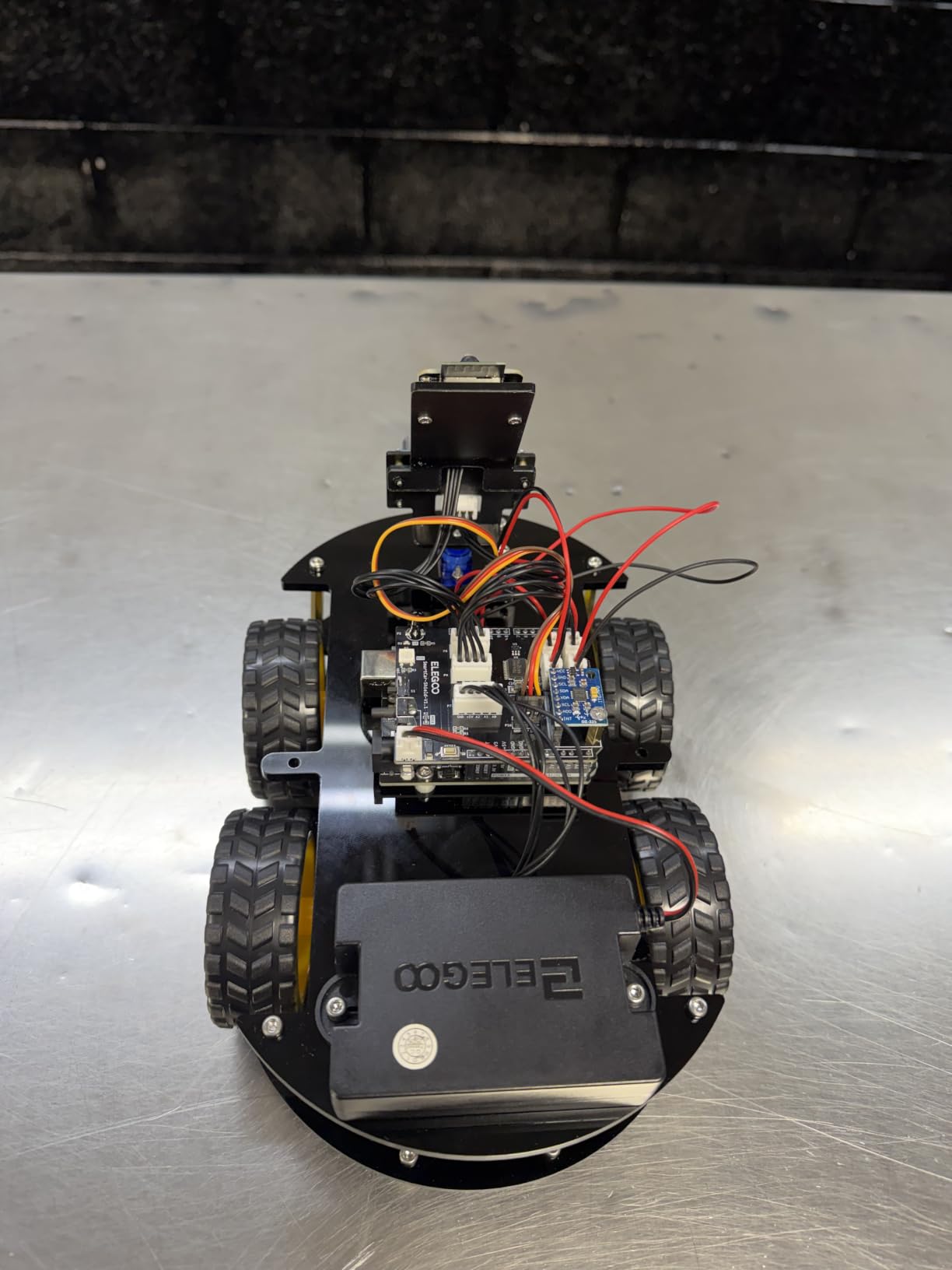 ELEGOO UNO R3 Smart Robot Car Kit V4 with Camera, Compatible with Arduino | FPV Video, Line Tracking, Obstacle Avoidance, Auto Follow, App & IR Control, Class STEM Building & Coding Kit, Gift for 12+ customer photo 2