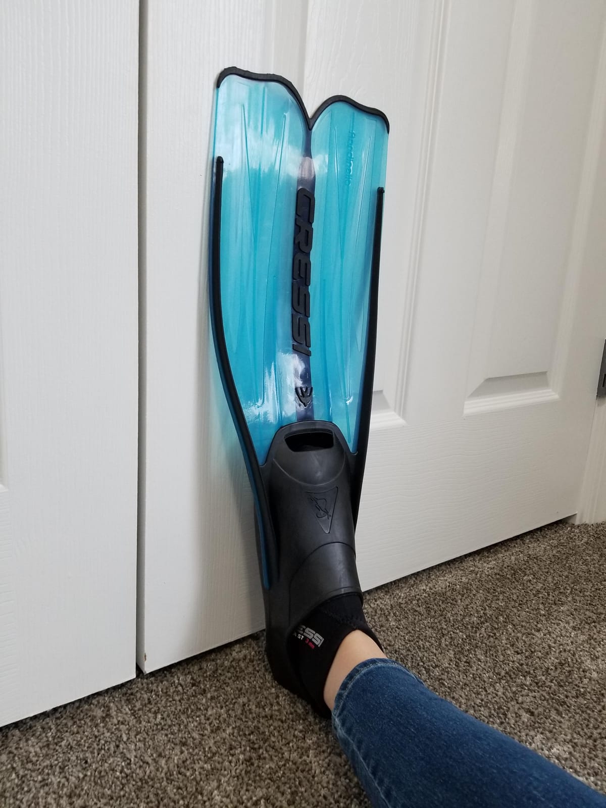 Cressi Adult Snorkeling Full Foot Pocket Fins, Good Thrust, Light Fin, Rondinella: Designed and Made in Italy customer photo 1