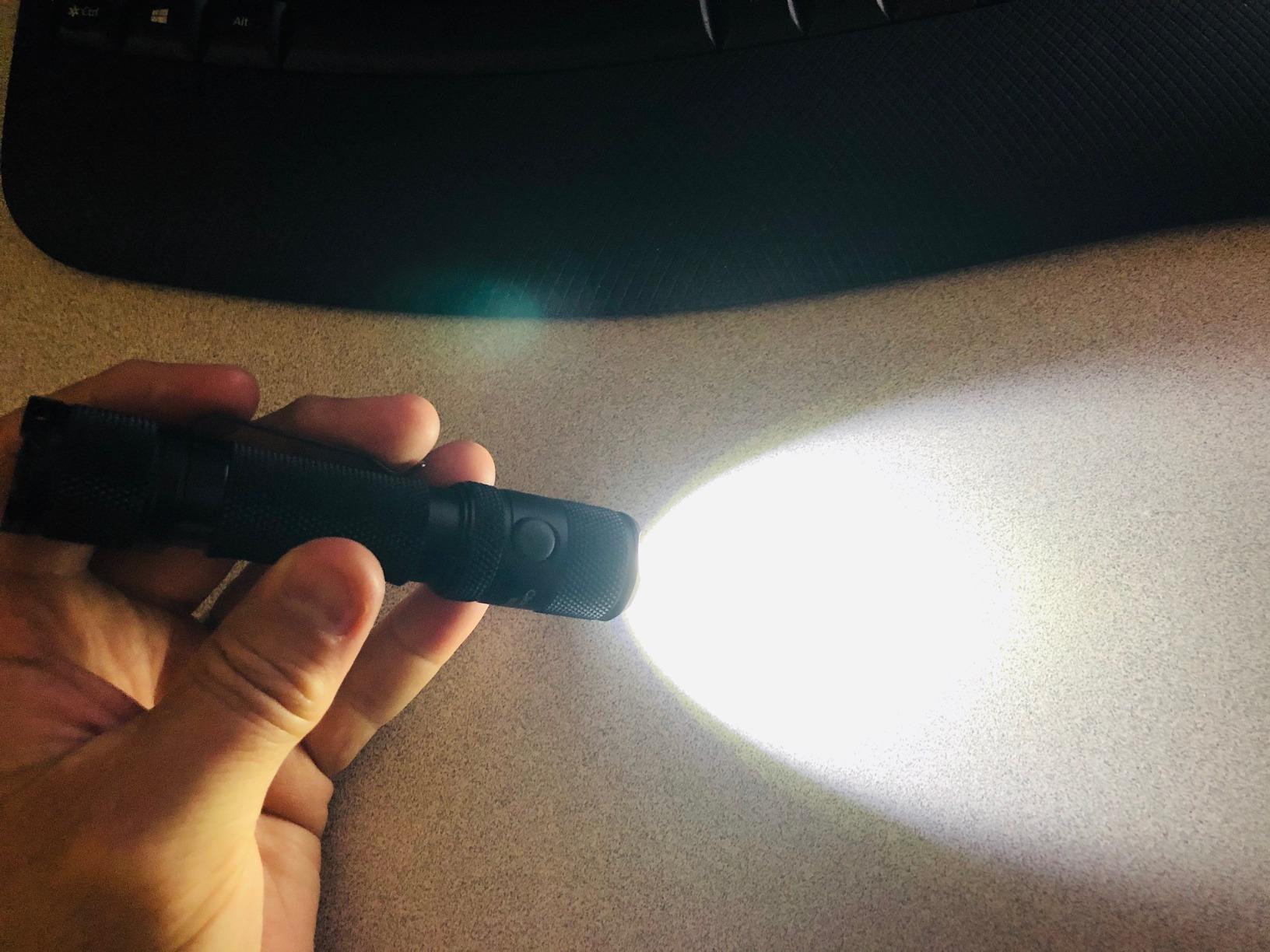 M5-G3 2030 Lumens Rechargeable Tactical Flashlight, 330M Throw with Magnetic Charging and Dual Switch, LED Flashlight for Outdoor Emergency customer photo 1