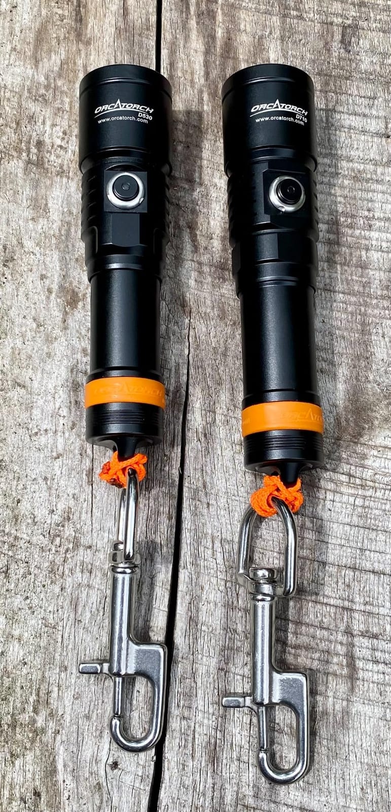 ORCATORCH D530 1500 Lumens Scuba Dive Light with 6500K Cold White Light | 3 Modes (High/Low/SOS), 7 Degree Narrow Beam for Long Range Visibility, IP68 Waterproof, 150m Depth Rating, for Night & Cave Diving customer photo 2