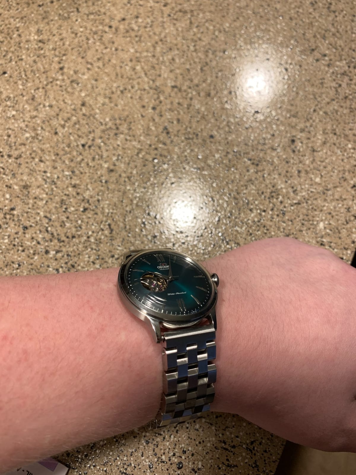 Helios | Automatic/Hand-Winding Movement | 40.5mm Case Diameter | Open-Heart Watch | Domed Mineral Crystal customer photo 1