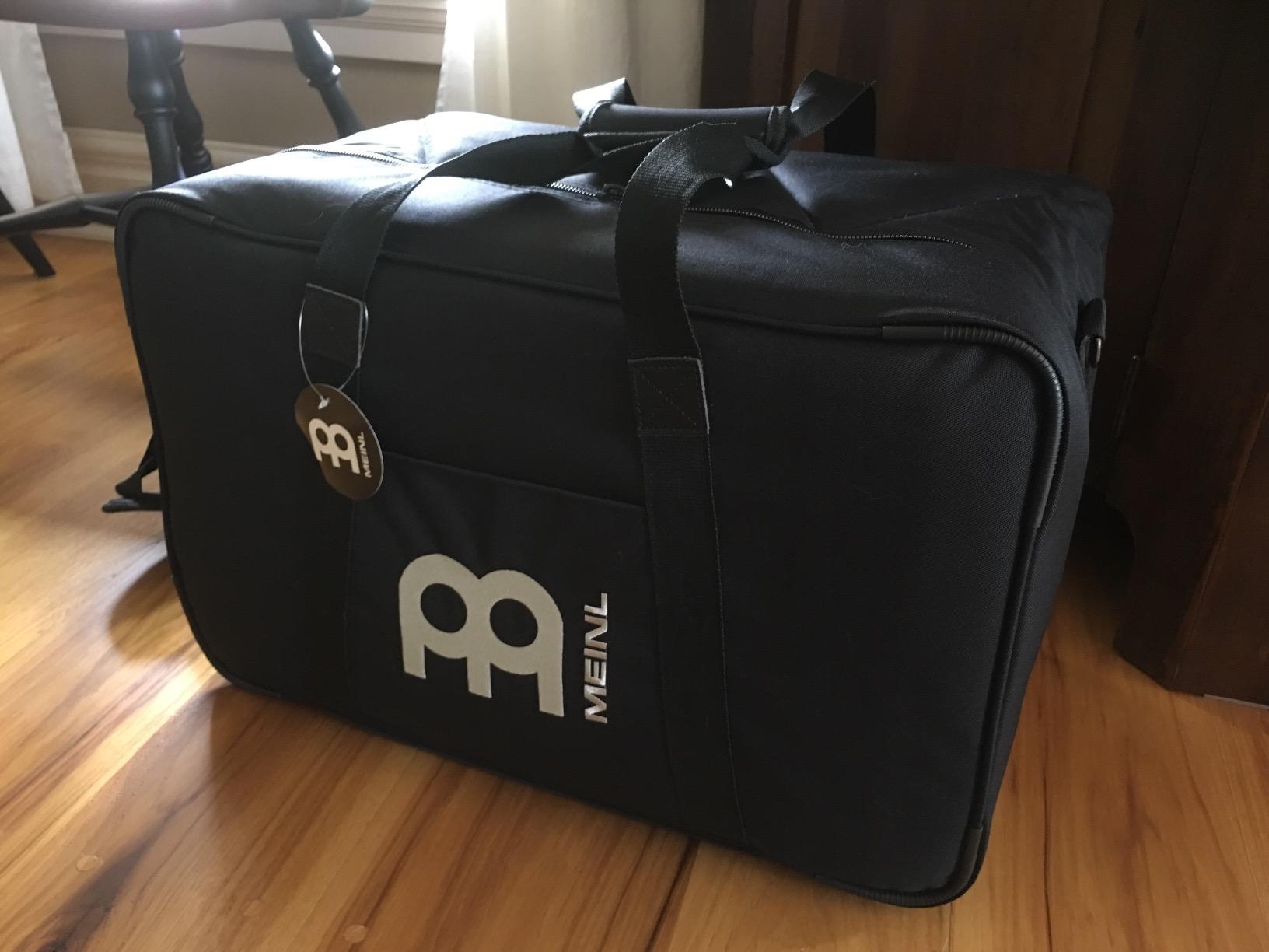Meinl Percussion Professional Standard Cajon Box Drum Bag - Heavy-Duty Rip Stop Fabric, Adjustable Shoulder Strap and Carrying Grip, 2-YEAR WARRANTY, Carbon Gray, (MCJB-CG) customer photo 1
