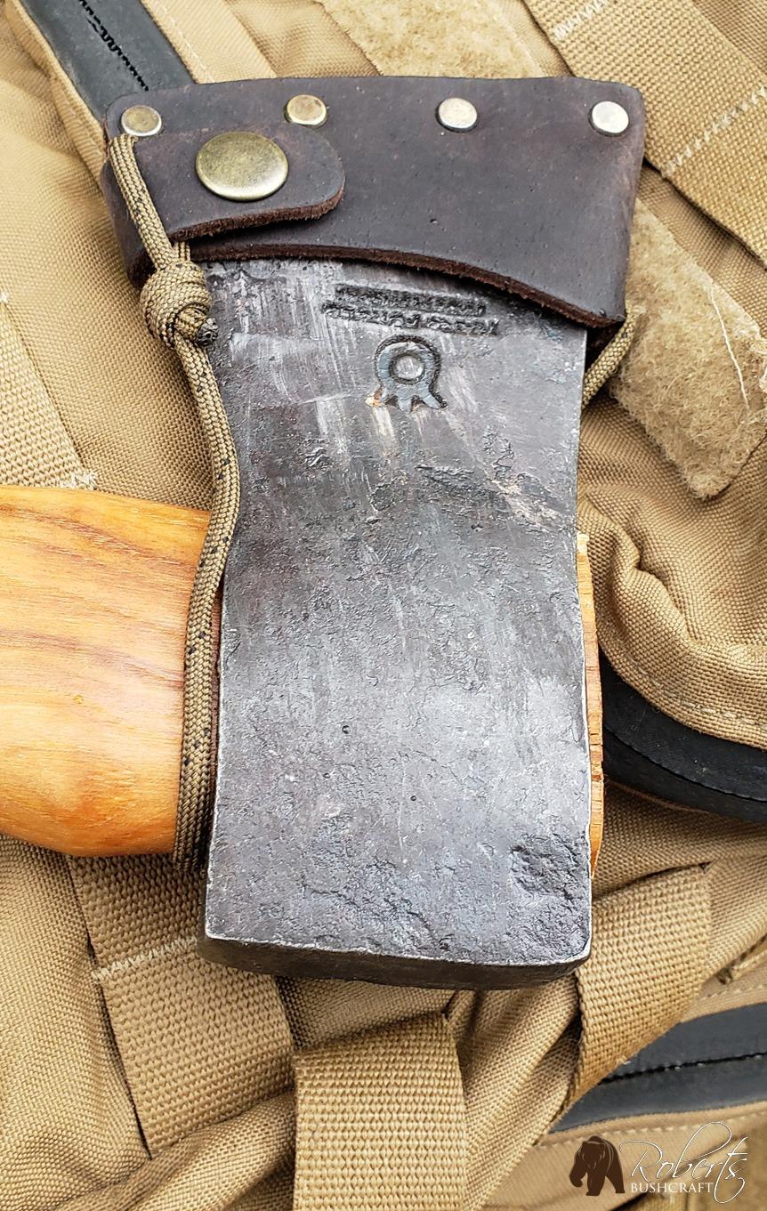 Husqvarna Hatchet, Small Axe with Leather Sheath and Hickory Handle, Ideal Small Hatchet Axe for Camping Gear and Gardening Tools customer photo 1