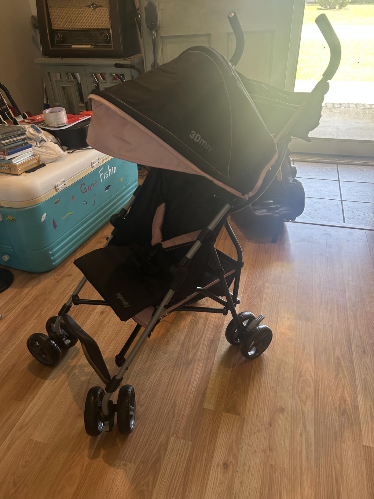Ingenuity 3D Mini Convenience Stroller - Lightweight Stroller with Compact Fold, Multi-Position Recline, Canopy with Pop Out Sun Visor - Umbrella Stroller for Travel, Gray customer photo 1