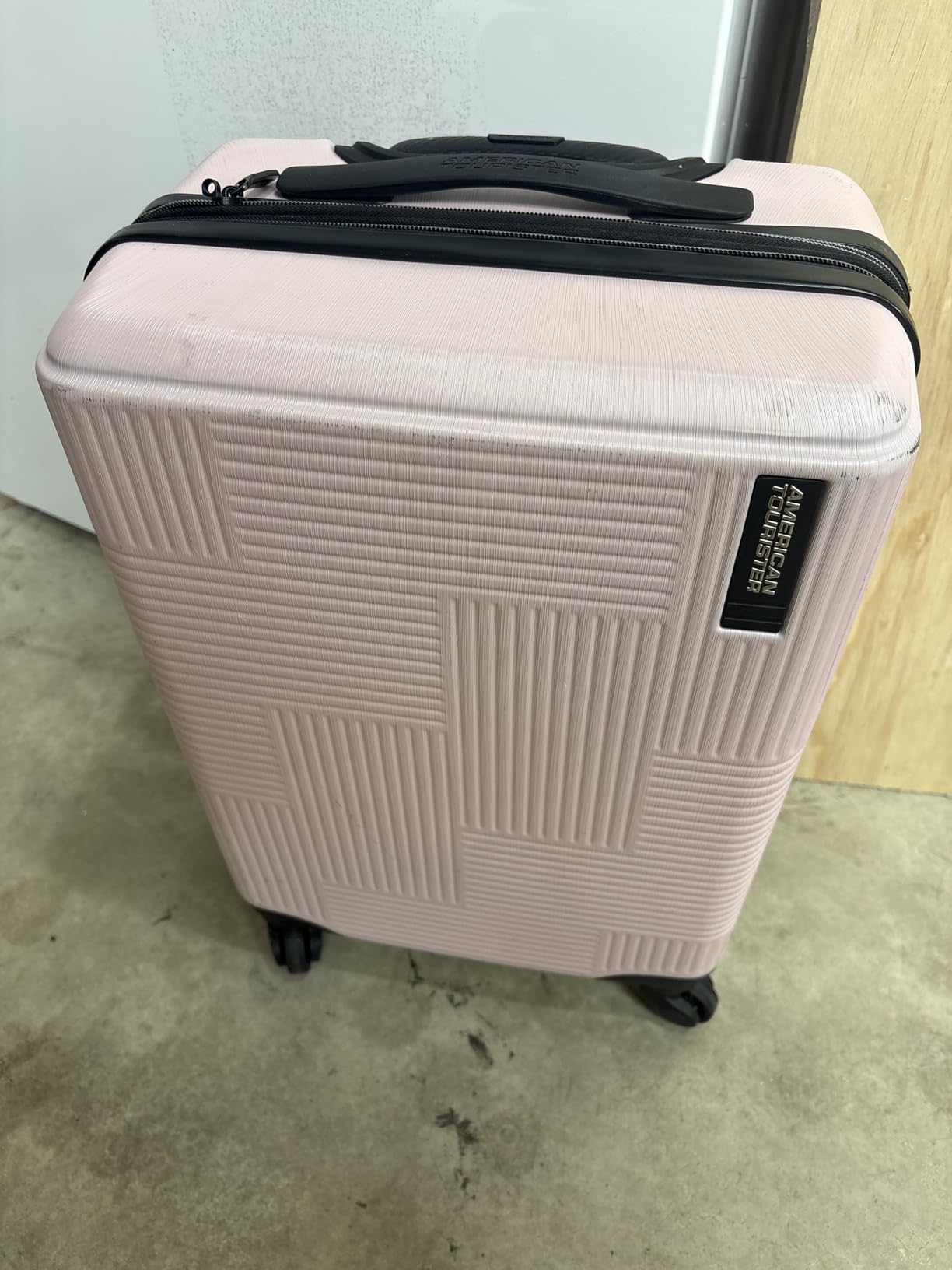 American Tourister Stratum XLT Expandable Hardside Luggage with Spinner Wheels, Jet Black, Carry-On 21-Inch customer photo 2