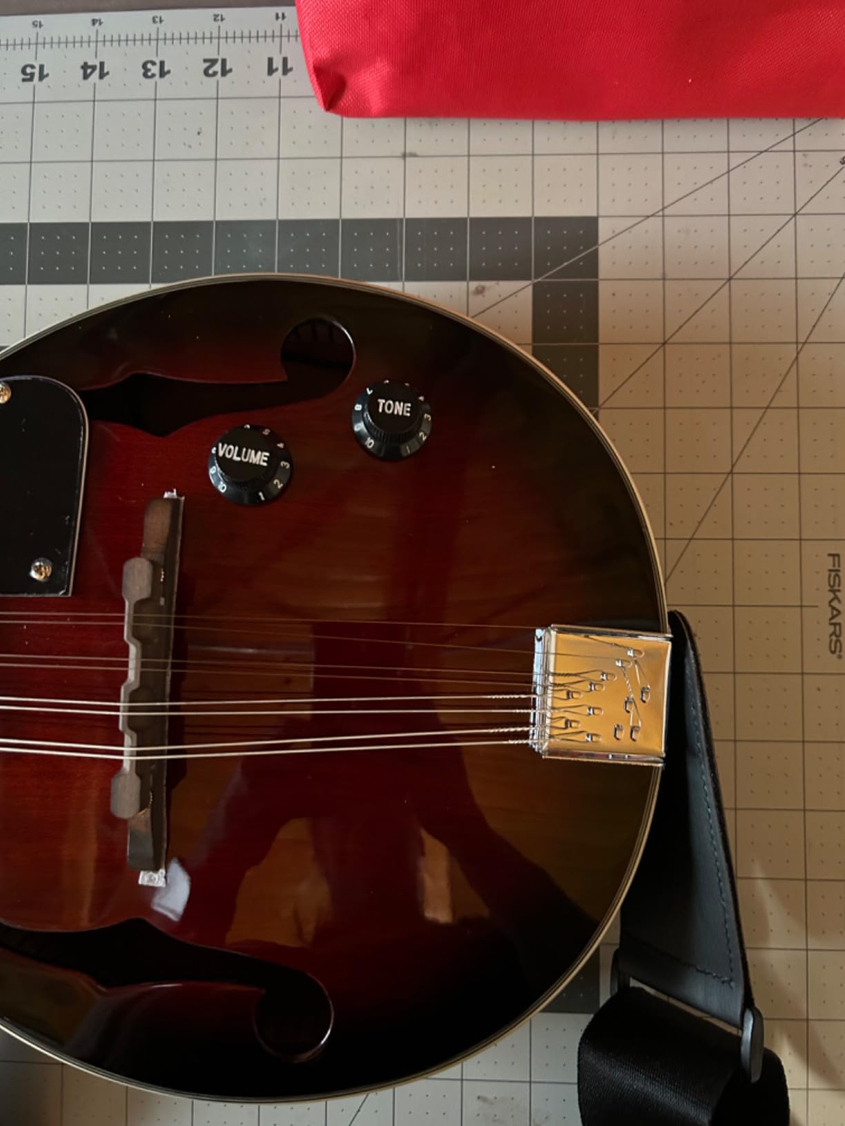 Vangoa Mandolin Musical Instrument A Style Acoustic Electric, 8 Strings Mahogany for Beginner Adults Teens, Red Burst customer photo 1