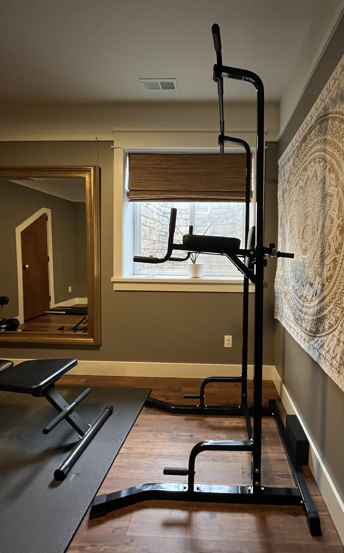Sportsroyals Power Tower Pull Up Bar Station, 450LBS Stable Pull Up Dip Station for Home Gym Strength Training Equipment | FED Fitness customer photo 1
