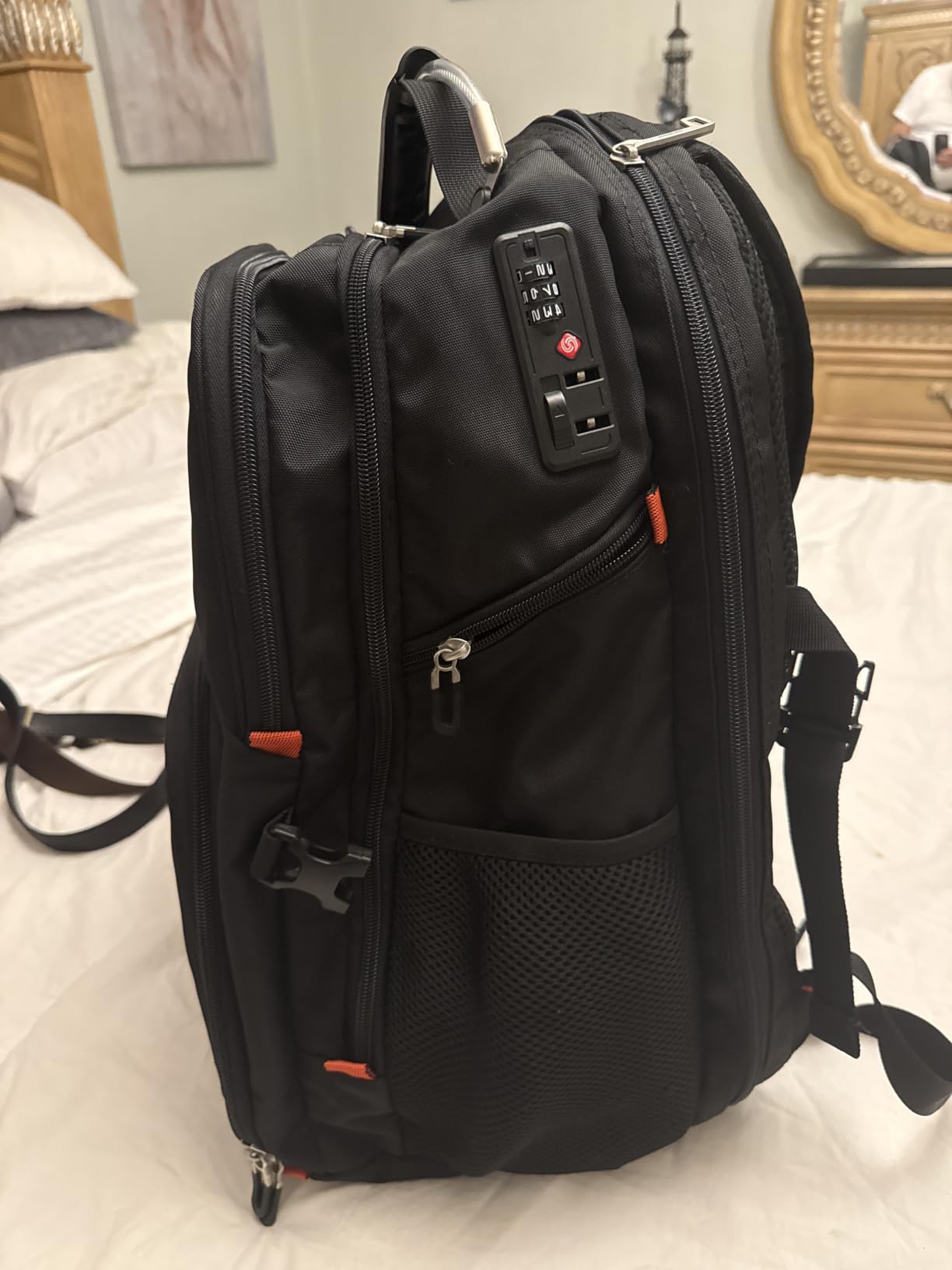 SHRRADOO Extra Large Travel Laptop Backpack for Men, Work College Backpacks | Fit 17 Inch Laptops, with Combination Lock, Carry On Flight Approved, Men Women Business Backpack, Bookbag School Backpack customer photo 1
