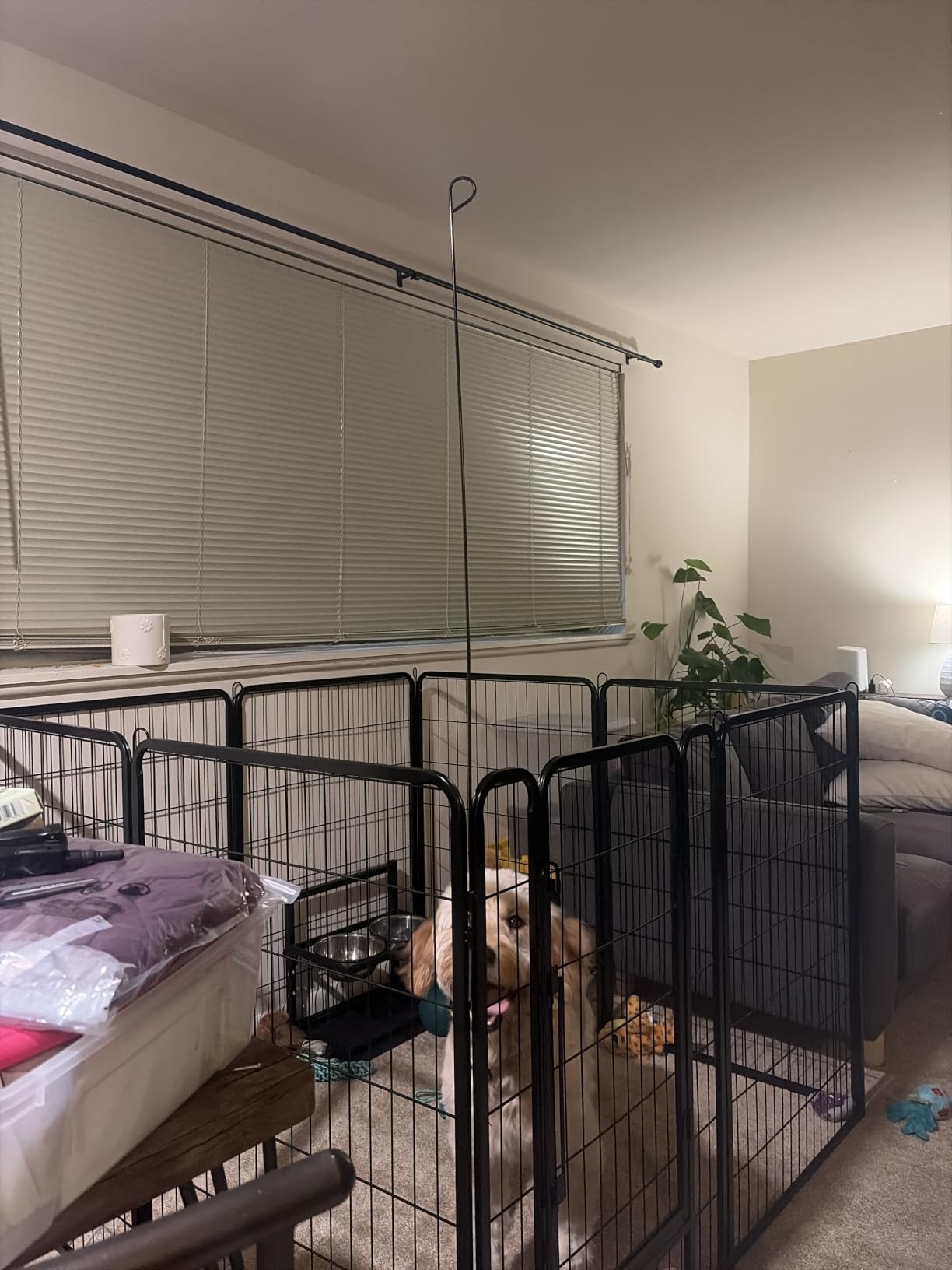 Yaheetech Dog Playpen Outdoor 40in 16-Panel Metal Fence for Yard RV Camping | Heavy Duty Rustproof Frame with Secure Latch Door, Easy Setup, Foldable Storage, Ideal for Medium to Large Dog Breeds customer photo 1