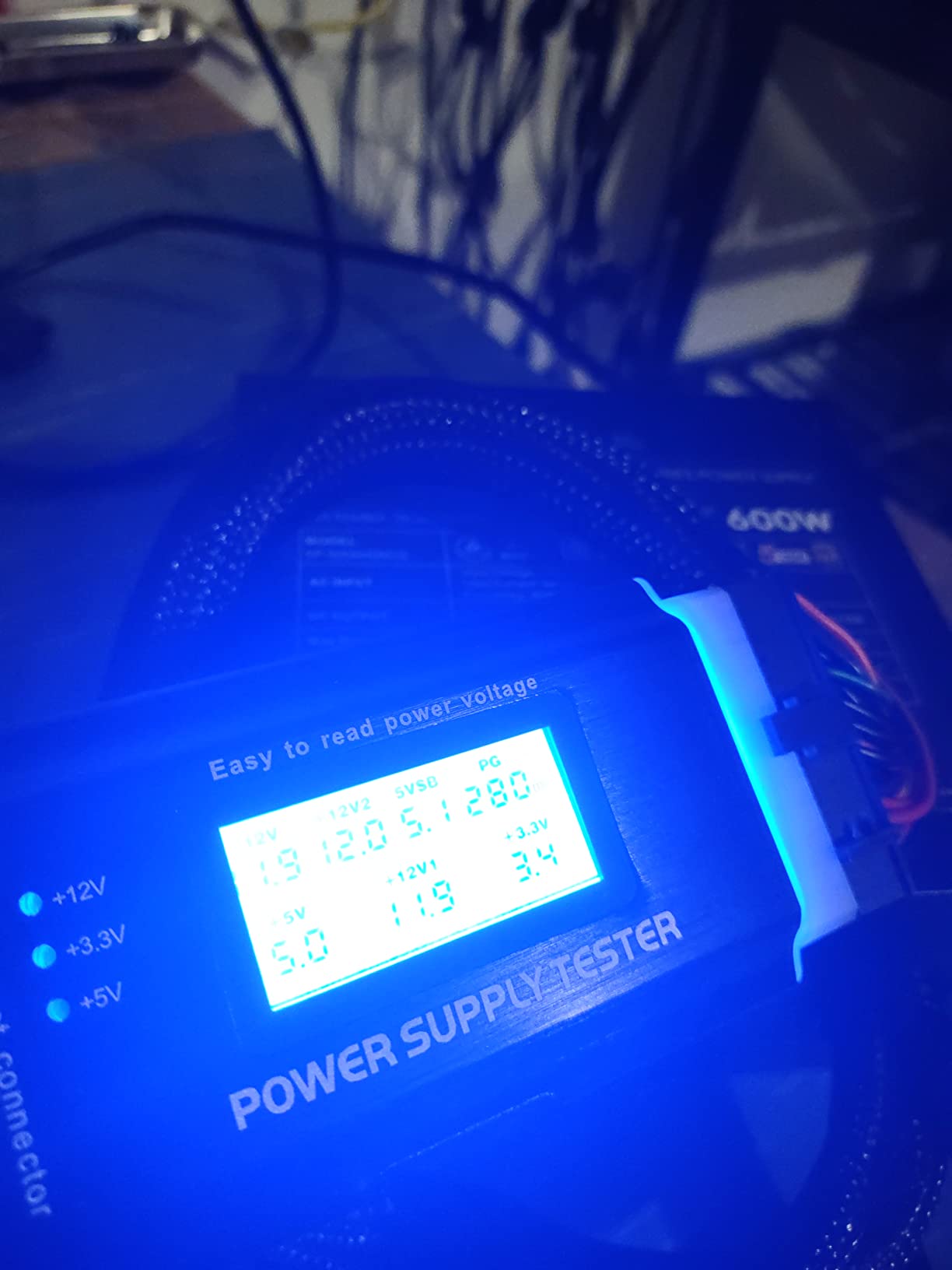 Kingwin Digital Power Supply Tester with LCD Screen - Compatible with ATX, ITX, IDE, HDD, SATA, and BTX, Easy-to-Use Diagnostic Tool for PC Power Supply Testing (Aluminum) customer photo 1
