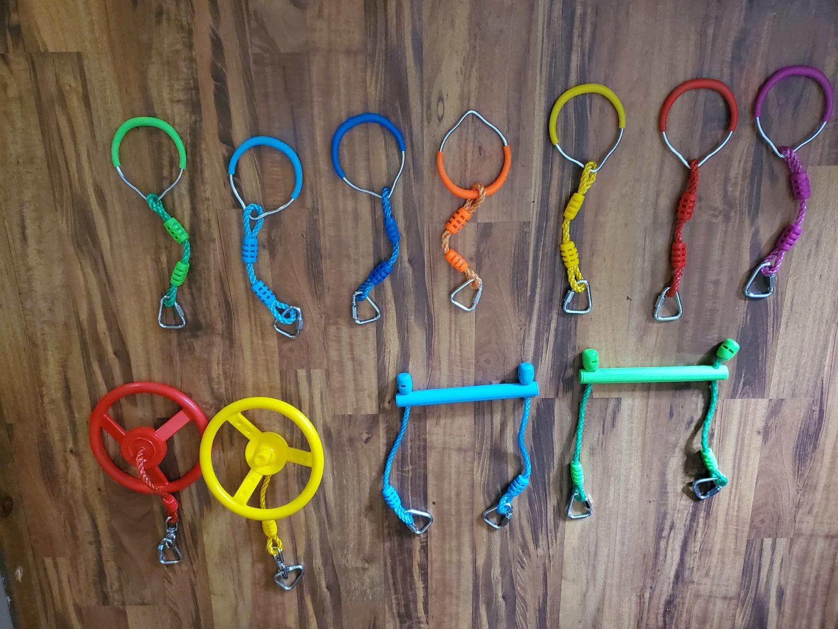 Rainbow Craft Ninja Rings, Trapeze Wheels & Monkey Bars, Obstacle Course customer photo 1
