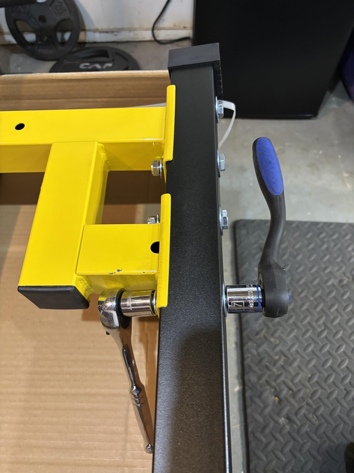 BalanceFrom Steel Frame Dip Station with Adjustable Height, 500 Pound Weight Capacity - Upper Body Workout Home Gym Equipment customer photo 2