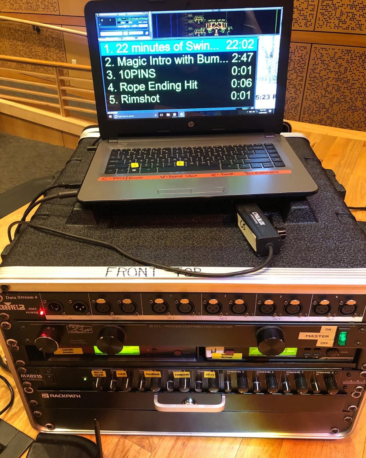 Sound Town Lightweight 10U PA DJ Rack/Road Case with 9U Rack Space, ABS Construction, 19