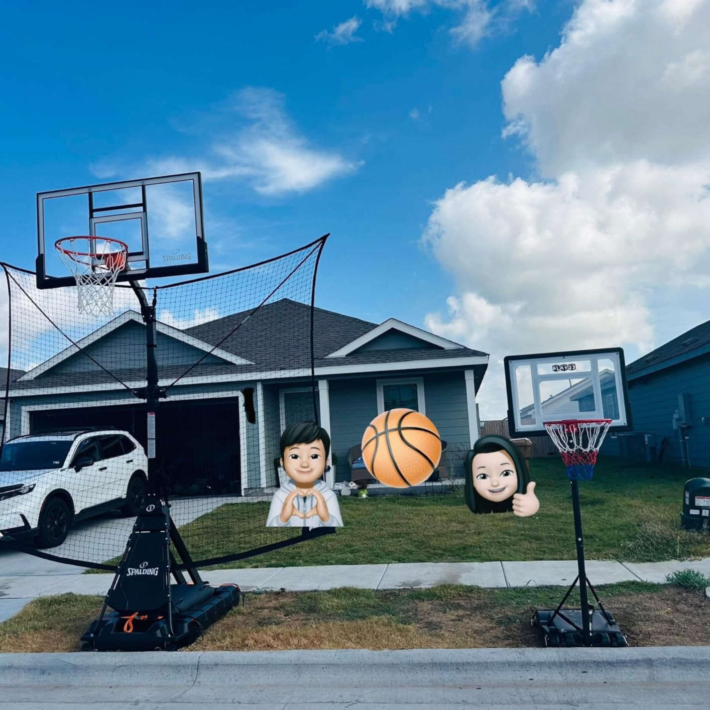 Franklin Sports Basketball Pass Back Rebounder customer photo 2