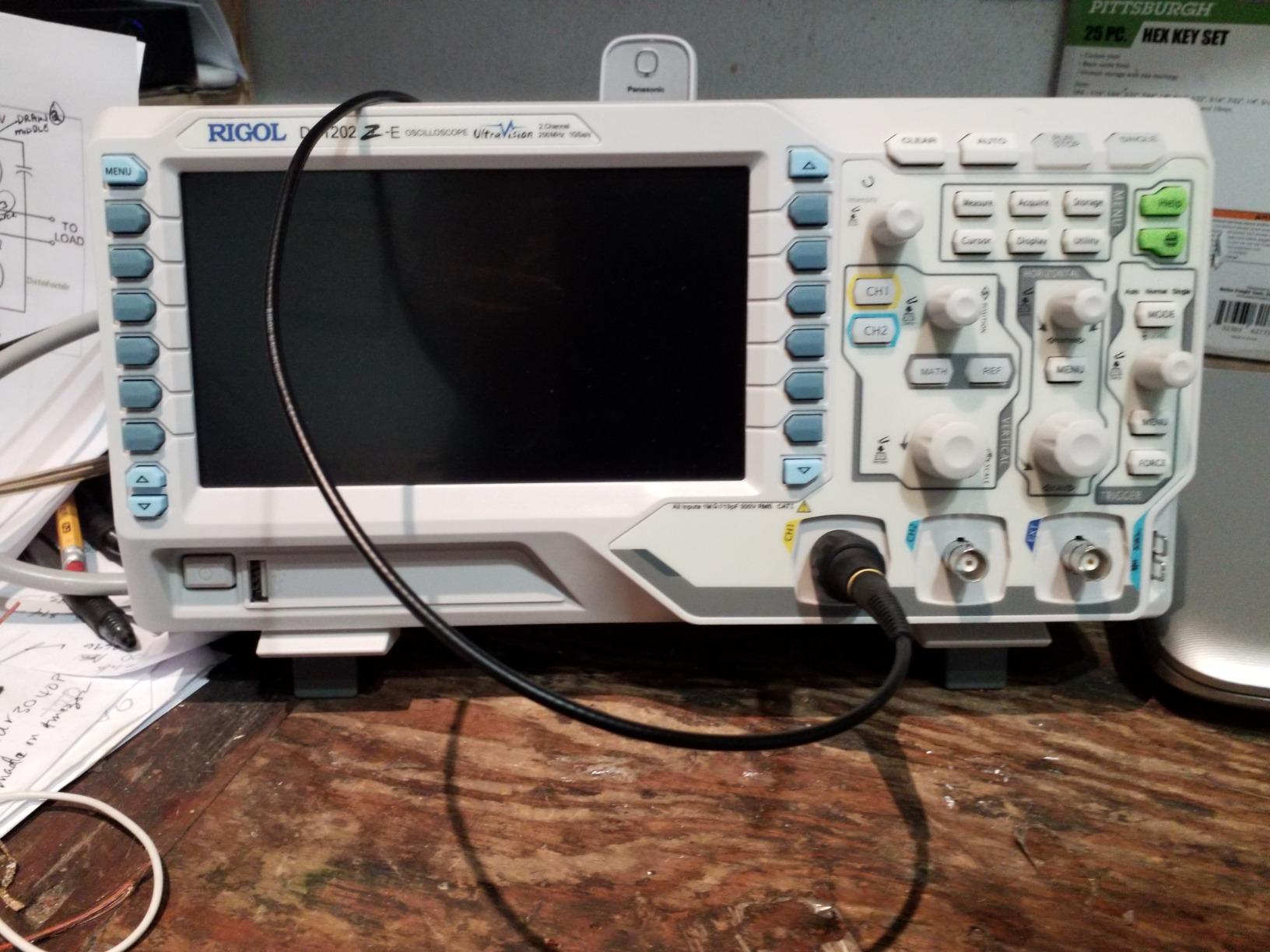 RIGOL DS1202Z-E Digital Oscilloscope, 200MHz, 2 Channel, 1GSa/s Sampling | Ideal for students & hobbyists, 1GSa/s real-time sample rate, 24Mpts memory depth, professional desktop lab design customer photo 1