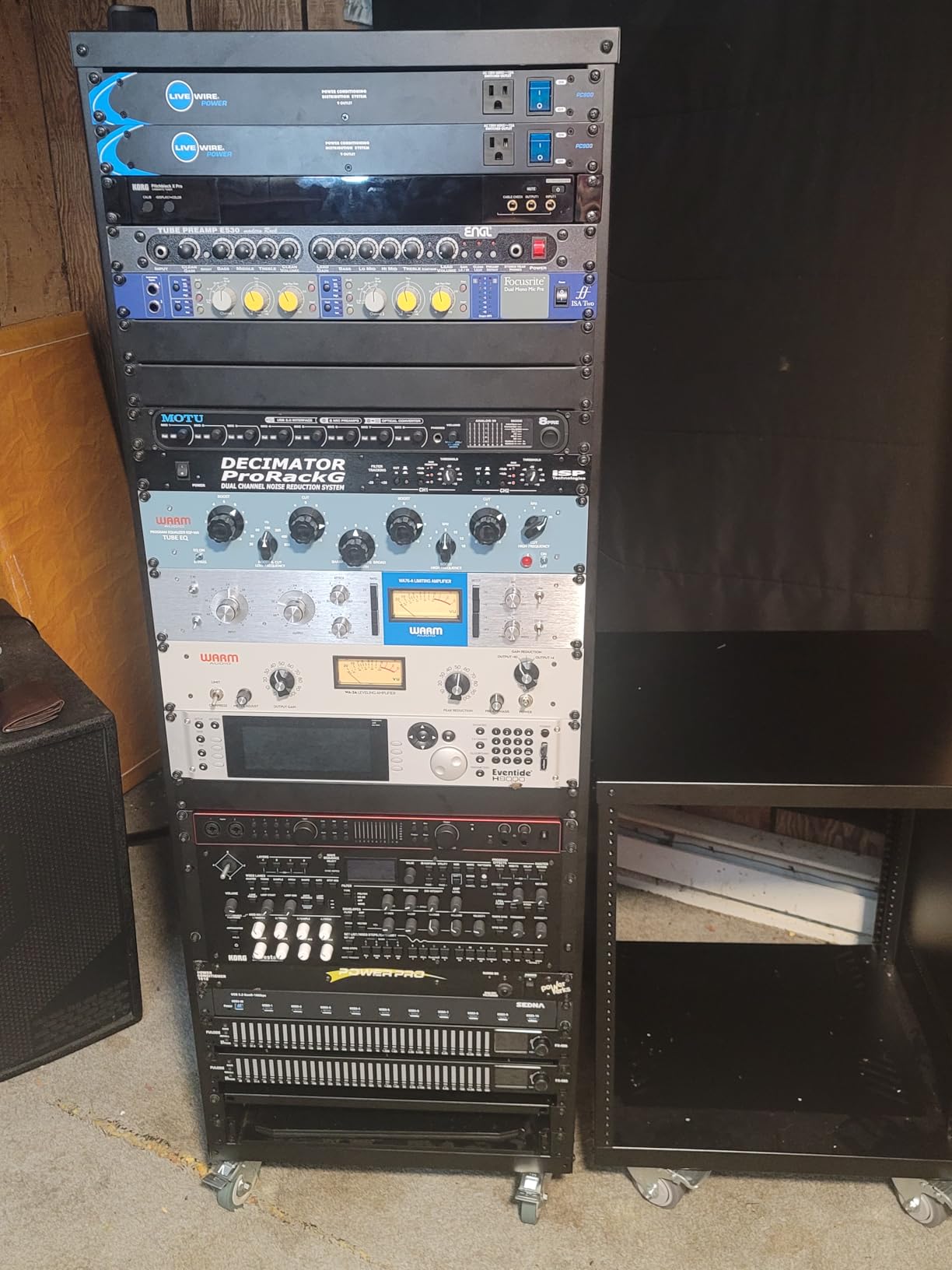 AxcessAbles 12U Network Rack with Wheels - 500lb Capacity, 18 inch Depth | 19-Inch Open Frame AV Rack Case with 3 inch Caster Wheels | Screws, Spacer, Tool Included customer photo 1