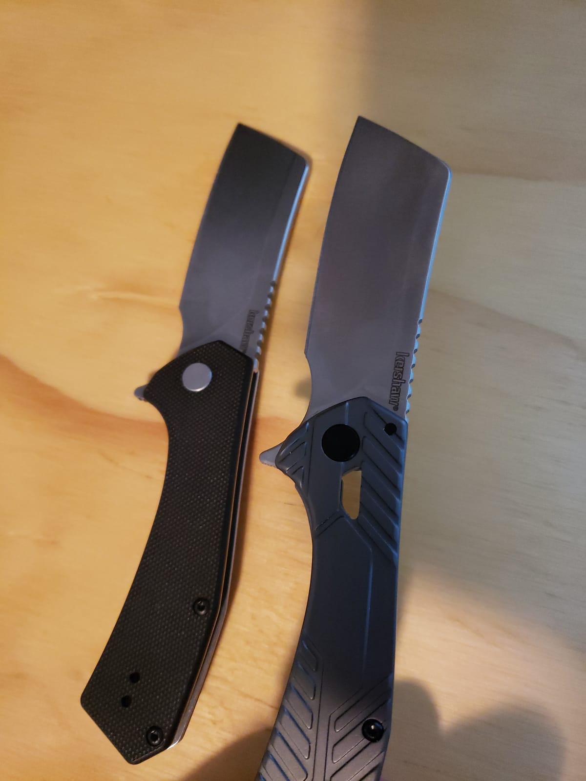 Kershaw Static Cleaver Pocket Knife, Black | 2.9 Inch High-Carbon Steel Cleaver Blade, EDC with Manual Opening, Deep-Carry Pocketclip, Everyday Carry for Men and Women customer photo 1