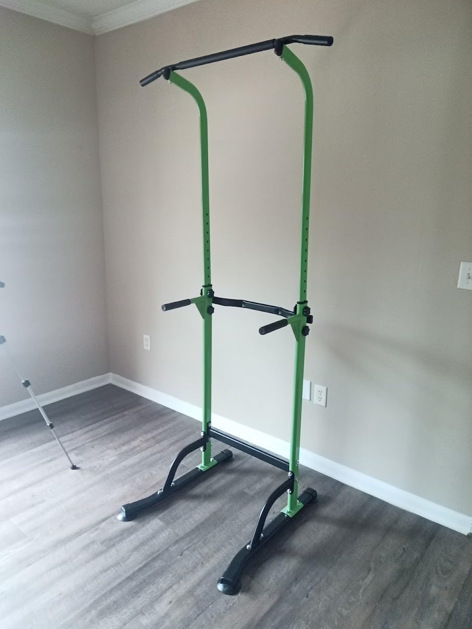 SogesPower Power Tower Dip Station Pull Up Bar for Home Gym Adjustable Height Strength Training Workout Equipment customer photo 2