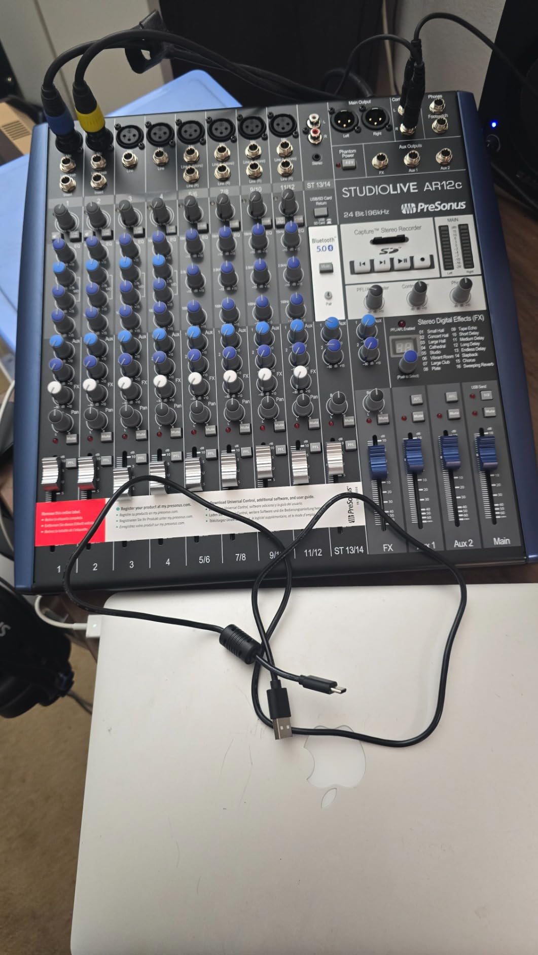 PreSonus StudioLive AR8c Analog Mixer with Studio One Pro Software customer photo 2