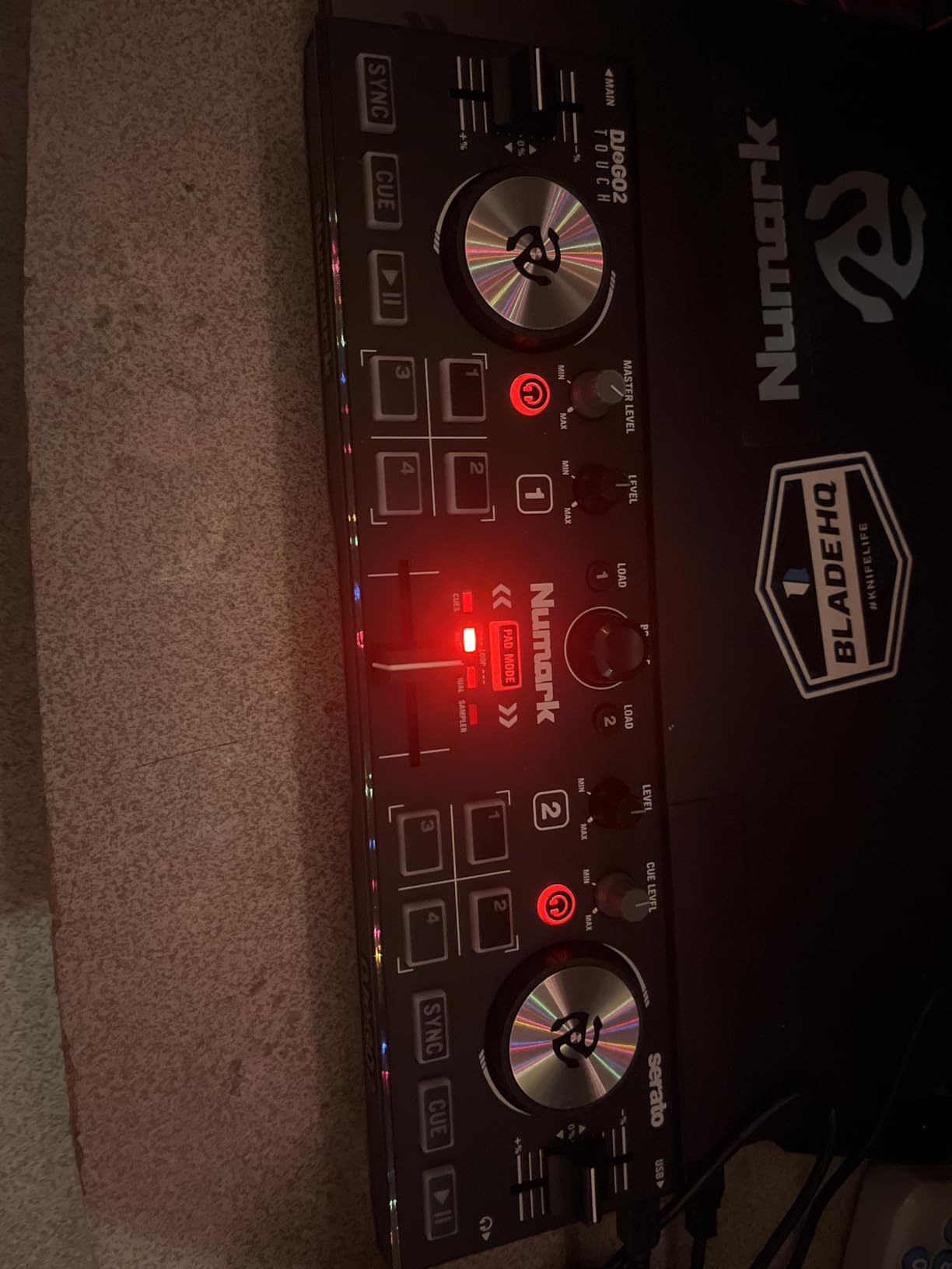 Numark DJ2GO2 Touch Compact DJ Controller | Portable, 2-Deck, DJ Mixer customer photo 1