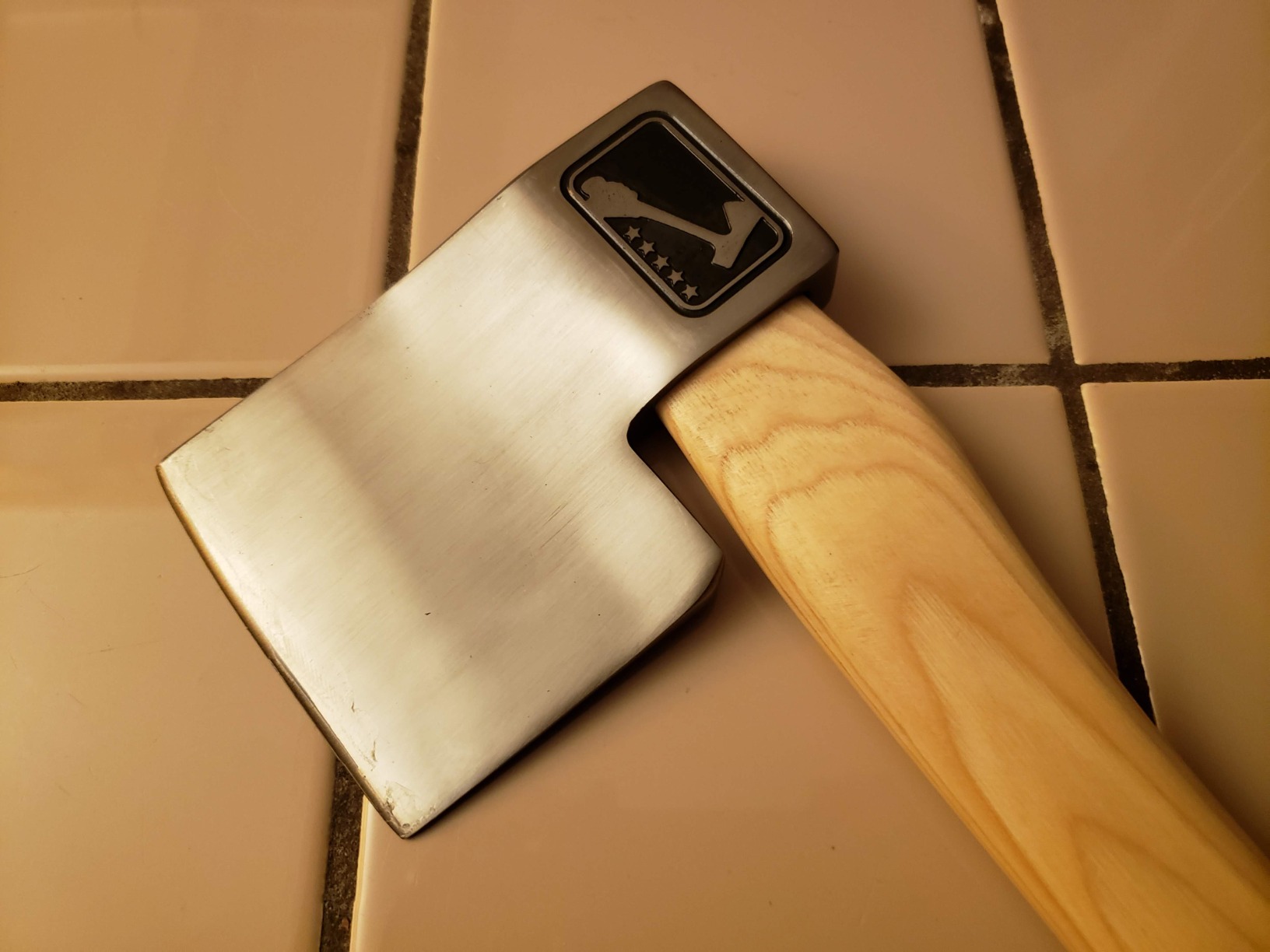 The Butcher: World Axe Throwing League Premium Competition Throwing Axe with Throwing Hatchet Nylon Sheath and Hickory Wooden Handle (Patented Design) customer photo 2