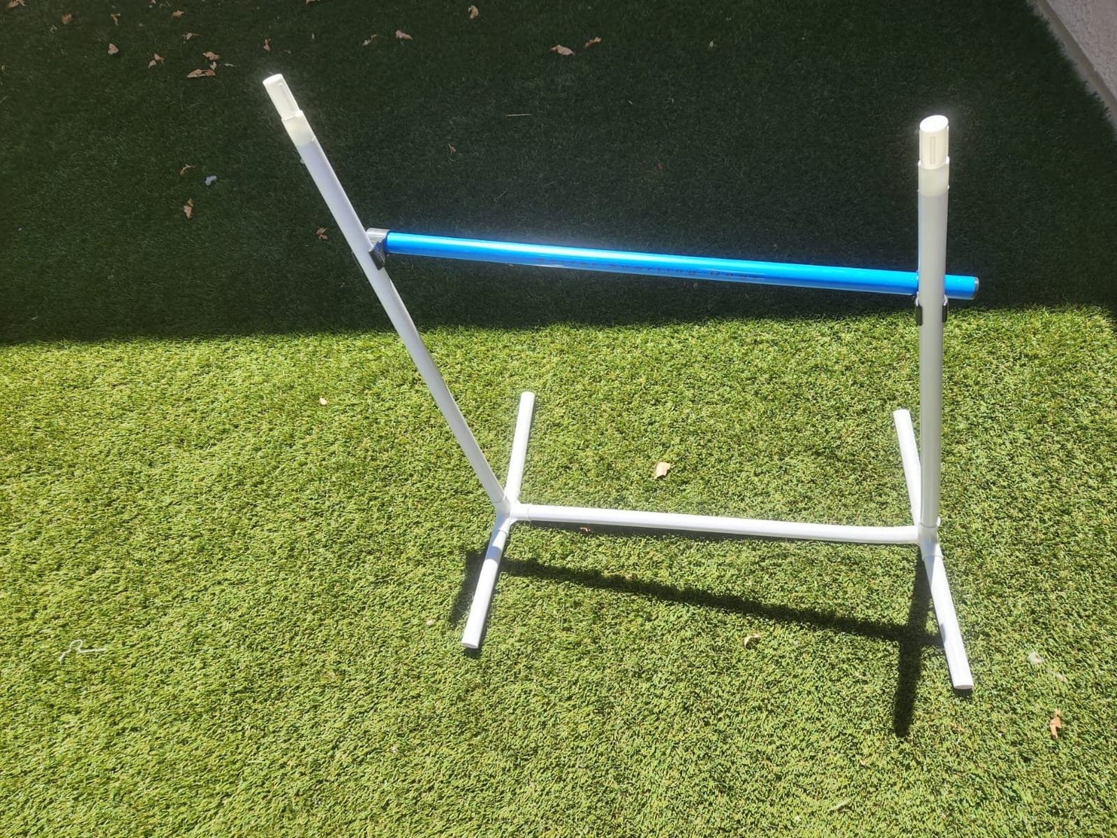 Complete Starter Agility Set for Dogs, 5 Piece | Agility Jump, Tire Jump, Weave Poles, 10' Tunnel with Sandbags, Pause Box customer photo 1