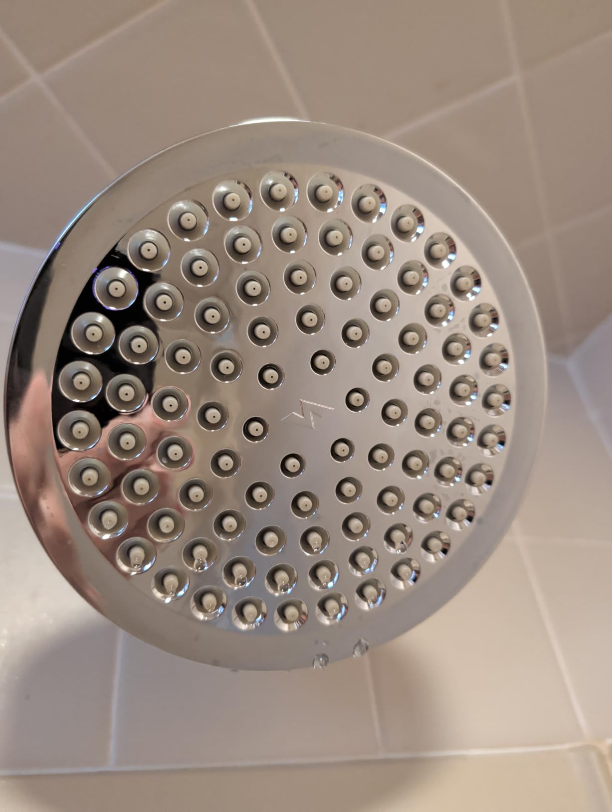 SparkPod Rain Shower Head, 6 Inch Round, Elegant Brushed Nickel Finish | High Pressure Shower Heads, 90 Nozzles, Adjustable Showerhead, No Tools Needed, Universal Connection customer photo 1